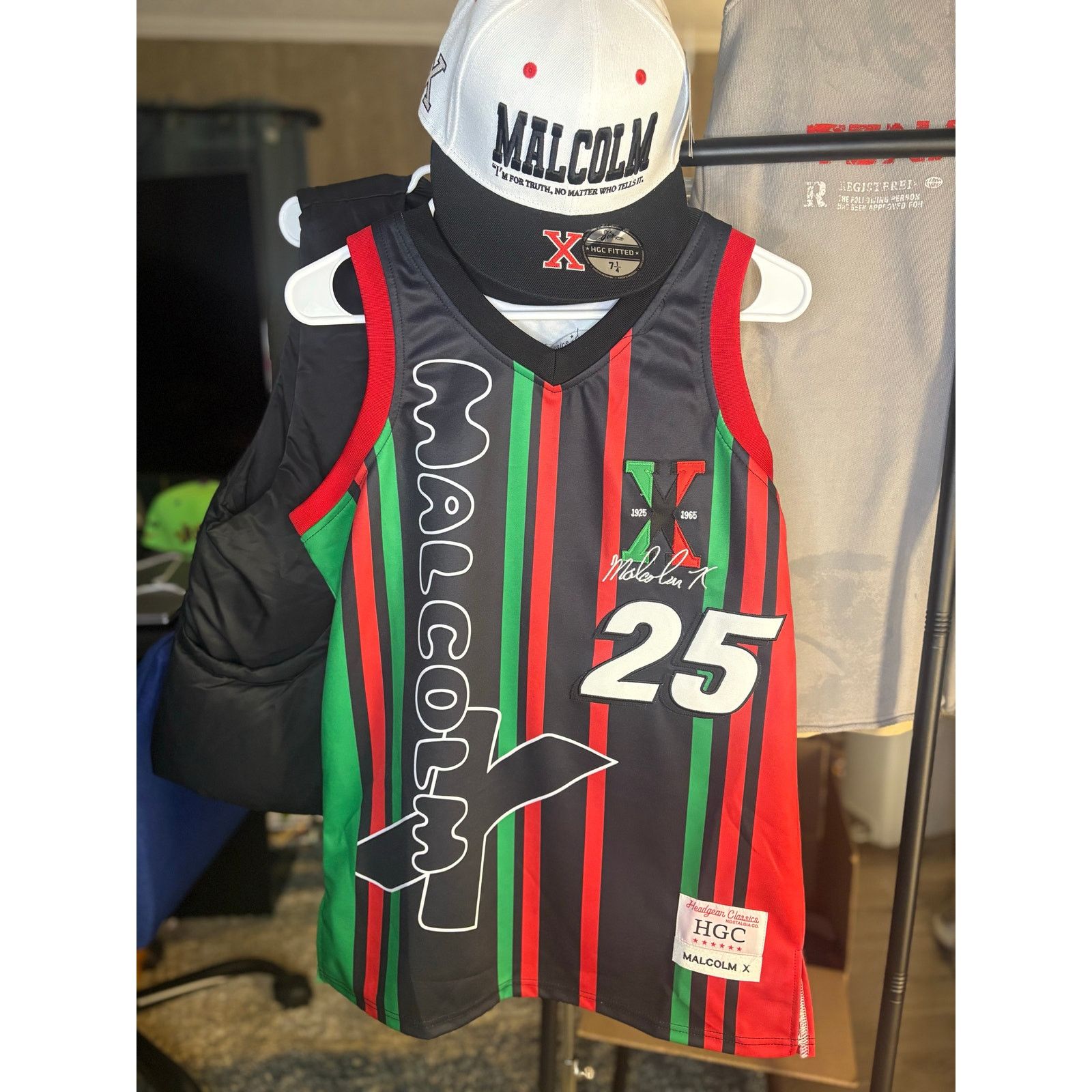 Other New - Sz S Malcom X Jersey w/ Matching 7 1/4 Hat Size US S / EU 44-46 / 1 - 1 Thumbnail