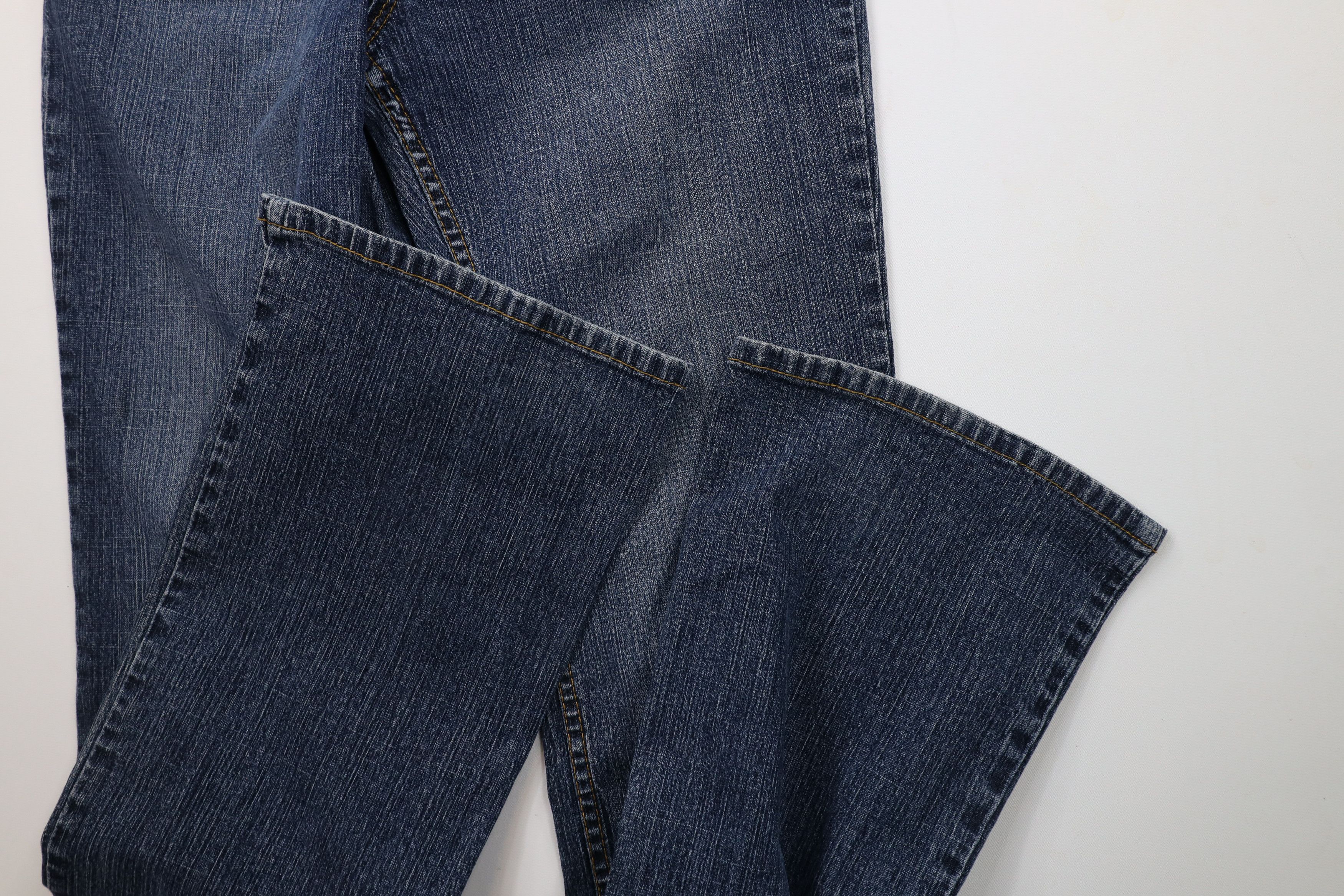 Vintage Vintage 90s Y2K Streetwear Stretch Flared Denim Jeans Blue Size 30" / US 8 / IT 44 - 5 Thumbnail