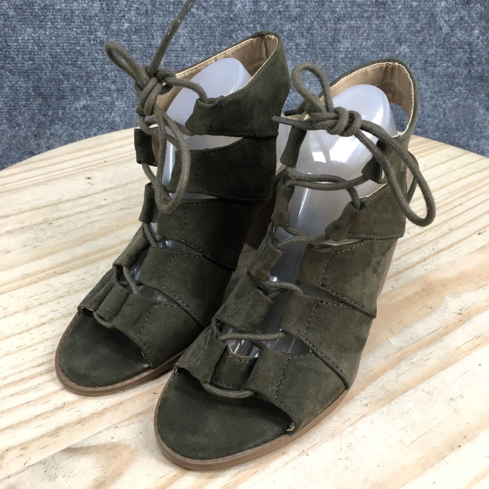 Kenneth Cole Kenneth Cole Heels Womens Gladiator Kay Board Green Block Open Toe M Casual Shoes 7 Size US 7 / IT 37 - 3 Thumbnail