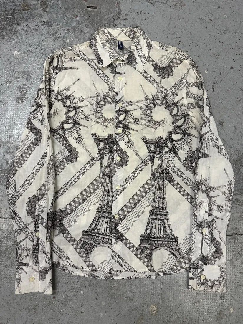 2000s Jean Paul Gaultier Paris Eiffel Tower Shirt