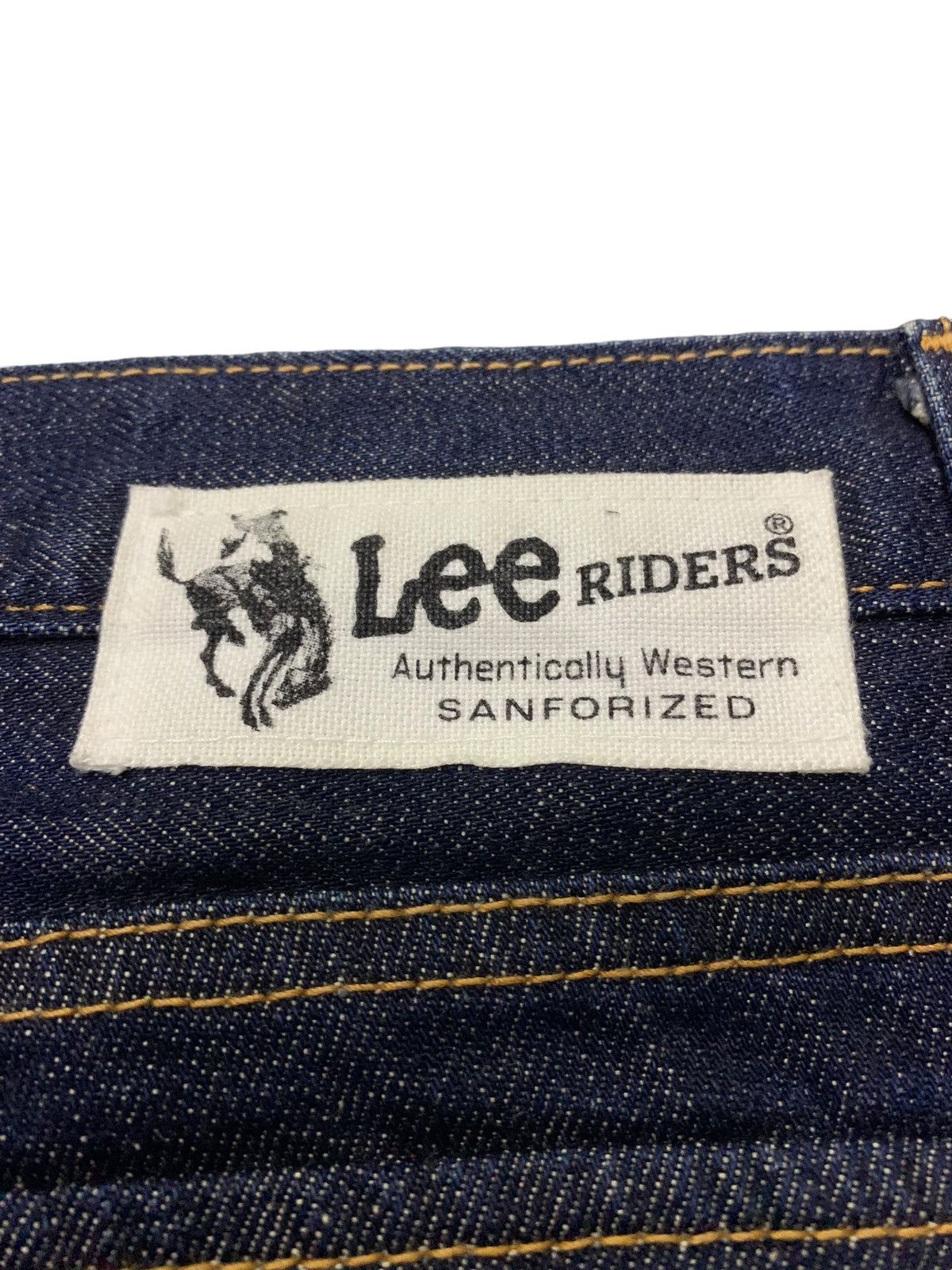 Lee × Levi's × Vintage Vintage Lee Rider Bush Pocket Denim Raw Indigo Pants Size US 30 / EU 46 - 14 Thumbnail