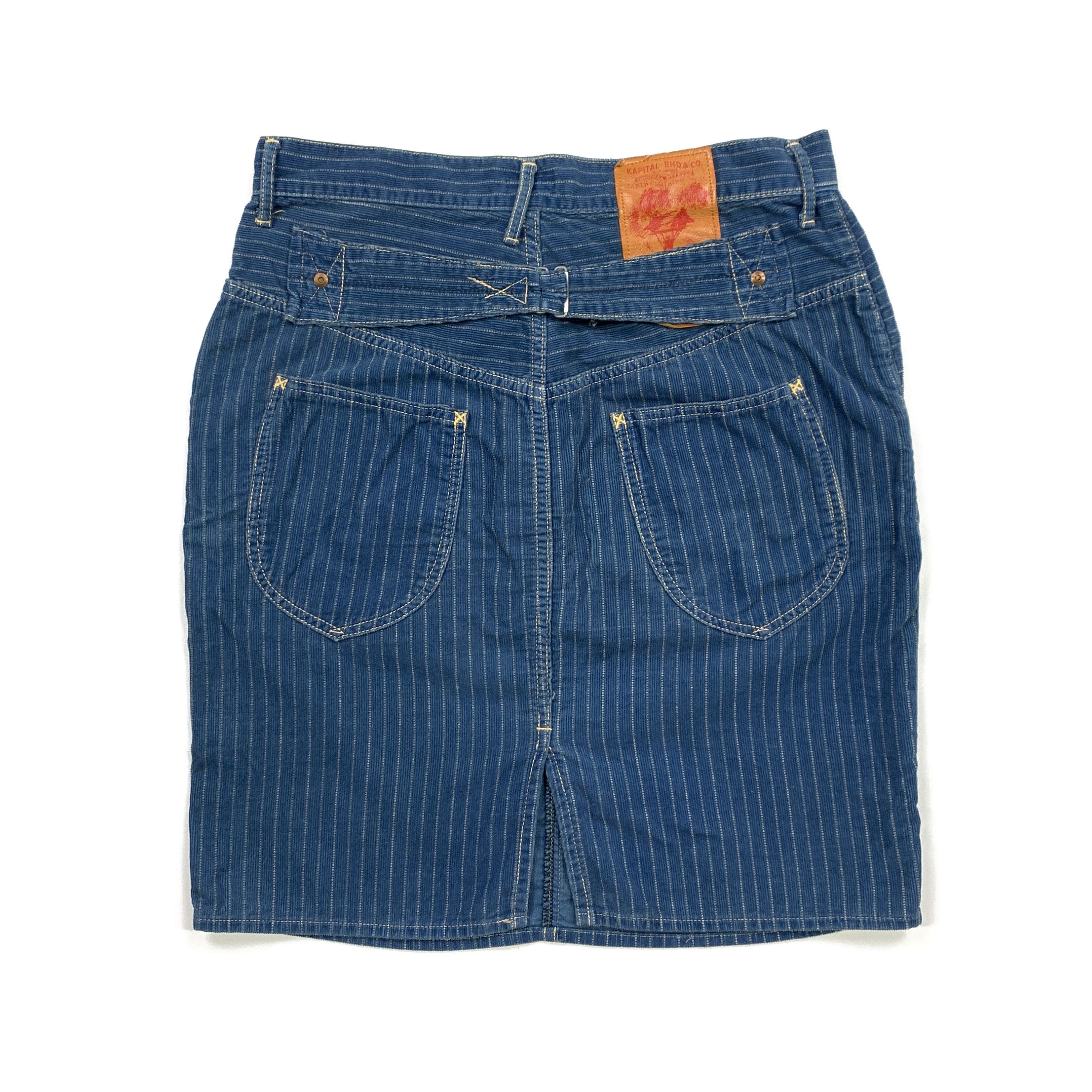 Kapital Buckle Back Corduroy Skirt Size 30" / US 8 / IT 44 - 2 Thumbnail