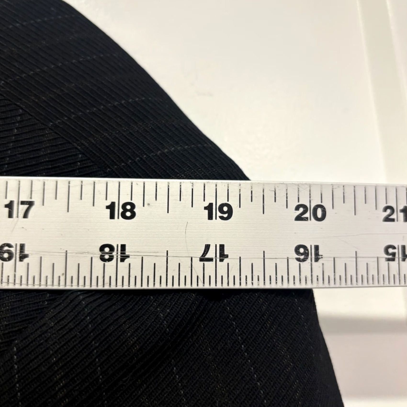 Armani Armani Collezioni Mens Black Wool Pinstripe Blazer Jacket Italy 44R Regular Business Formal Size 54R - 7 Thumbnail