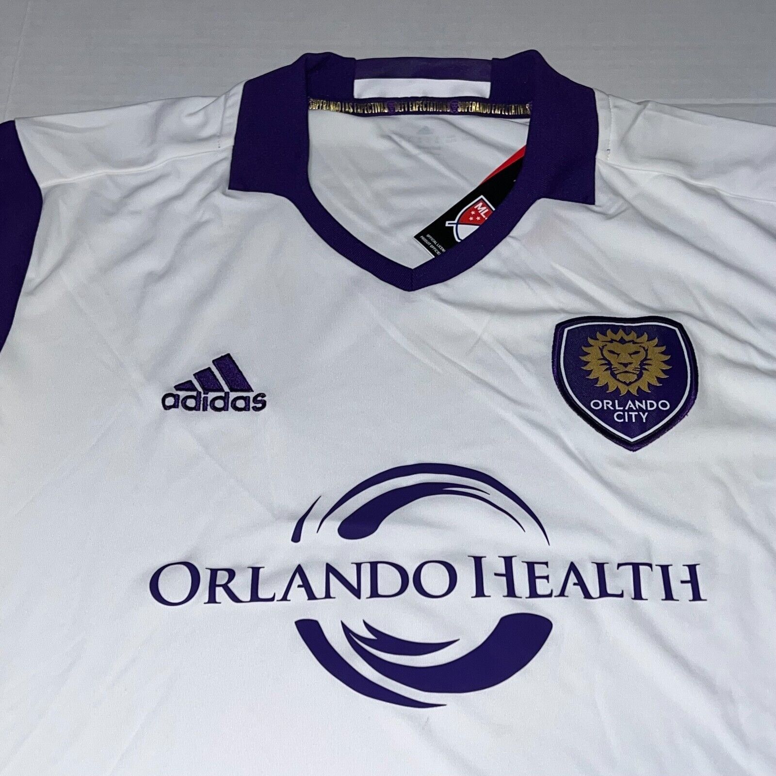 Adidas Mens Adidas Orlando City SC 2017 Away Jersey LIONS MLS Sz XL Size US XL / EU 56 / 4 - 2 Thumbnail