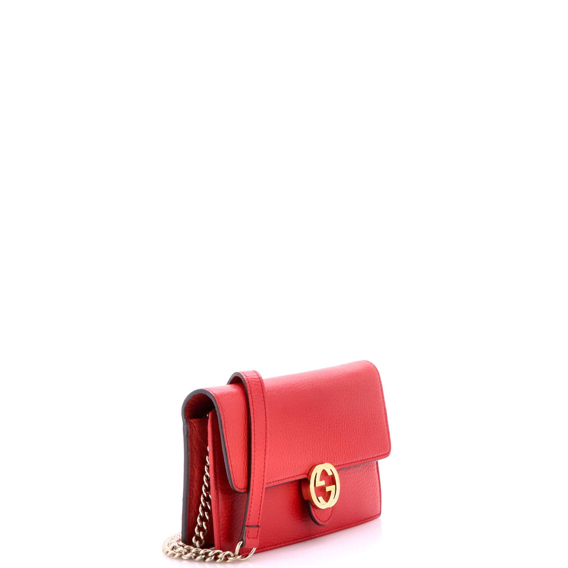 Gucci Interlocking Wallet on Chain Leather Size ONE SIZE - 1 Thumbnail