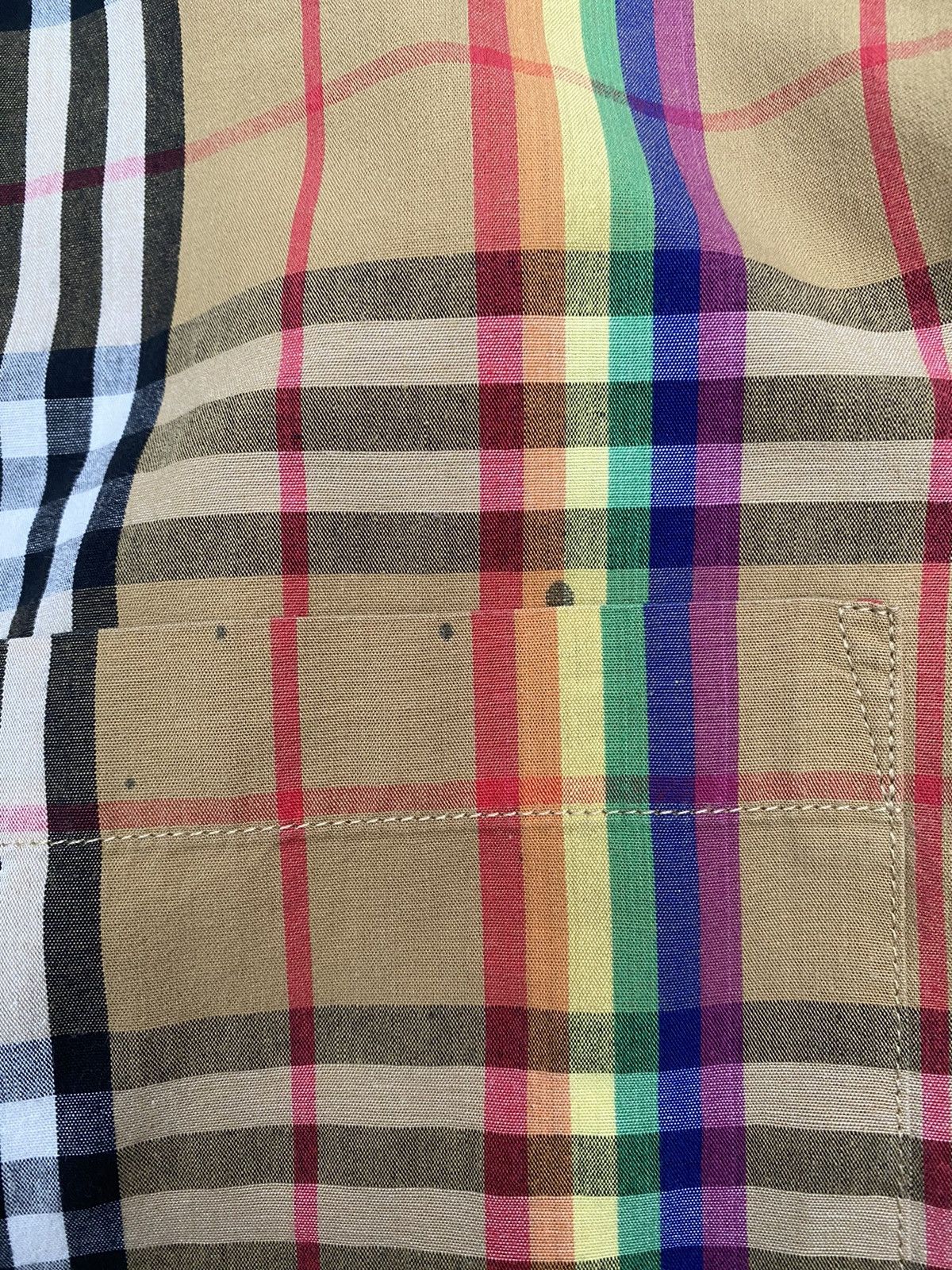 Burberry × Burberry Prorsum Burberry checkered rainbow button ups made in italy Size US L / EU 52-54 / 3 - 6 Thumbnail