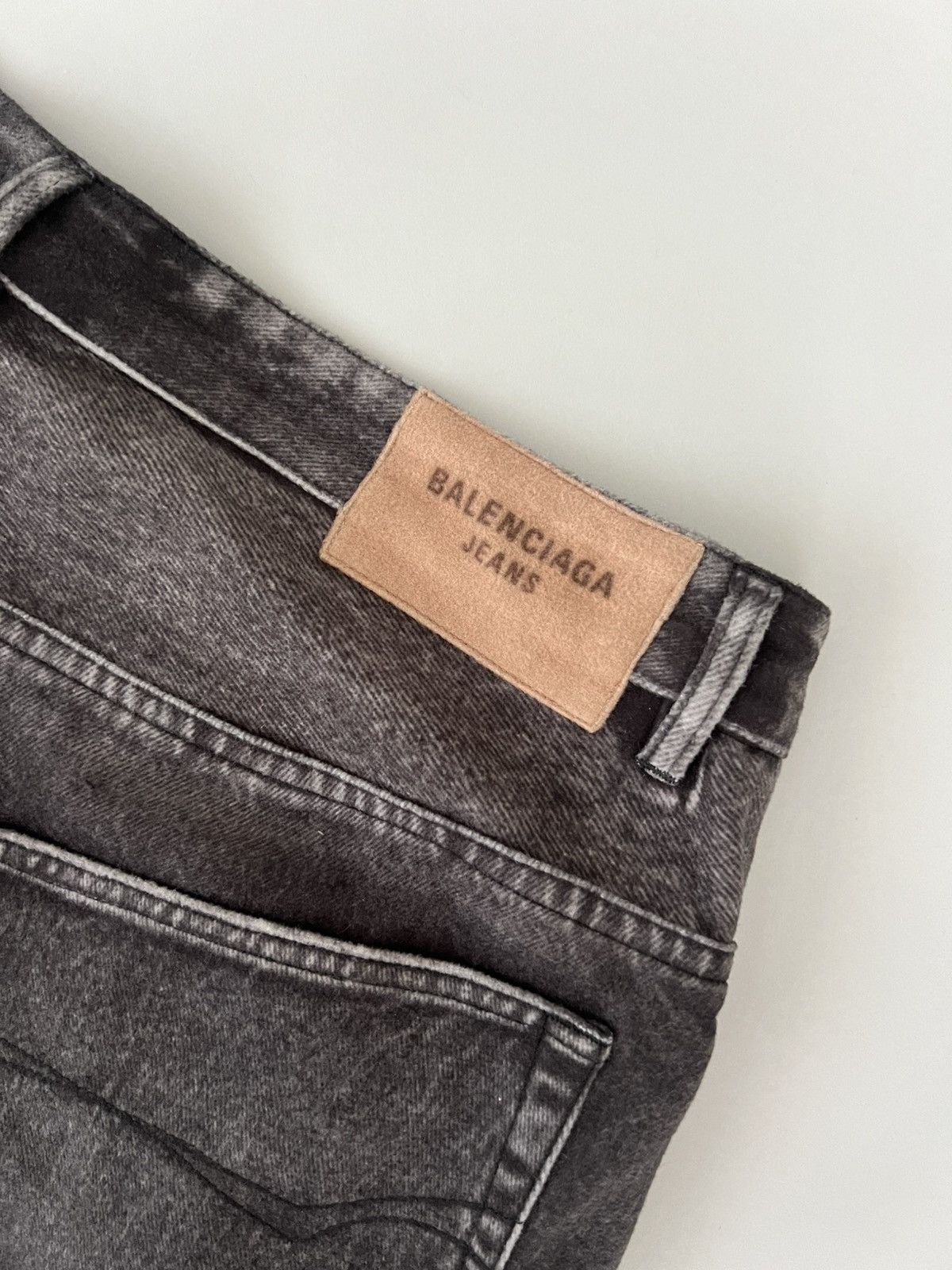 Balenciaga Balenciaga Denim Trompe L’Oleil Print Pant Jeans Size US 34 / EU 50 - 10 Thumbnail