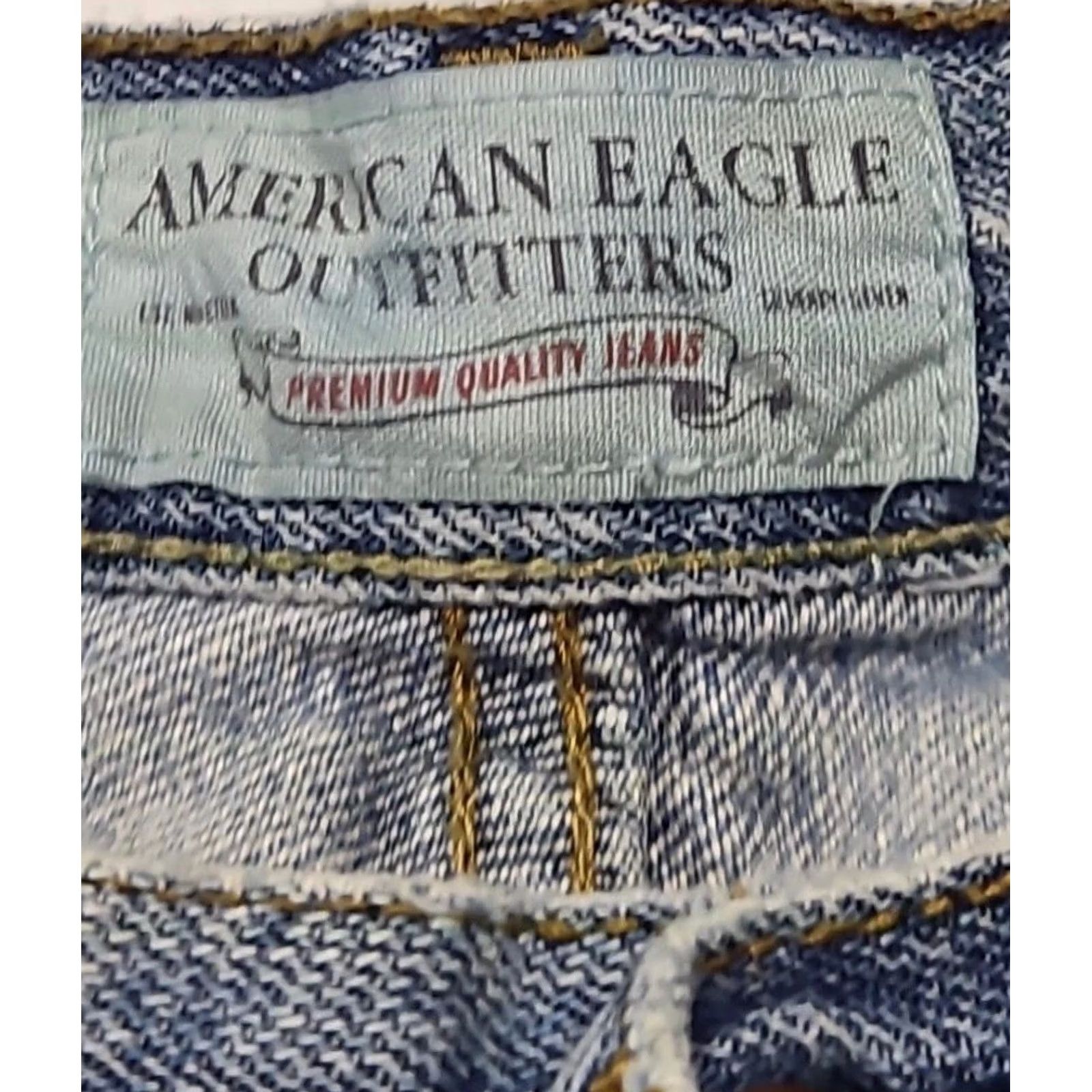 American Eagle Outfitters VINTAGE American Eagle Outfitters Jeans Bootcut Men Light Wash Distressed USA Grunge 30in Inseam 31 Regular Blue Denim Size US 31 - 7 Thumbnail
