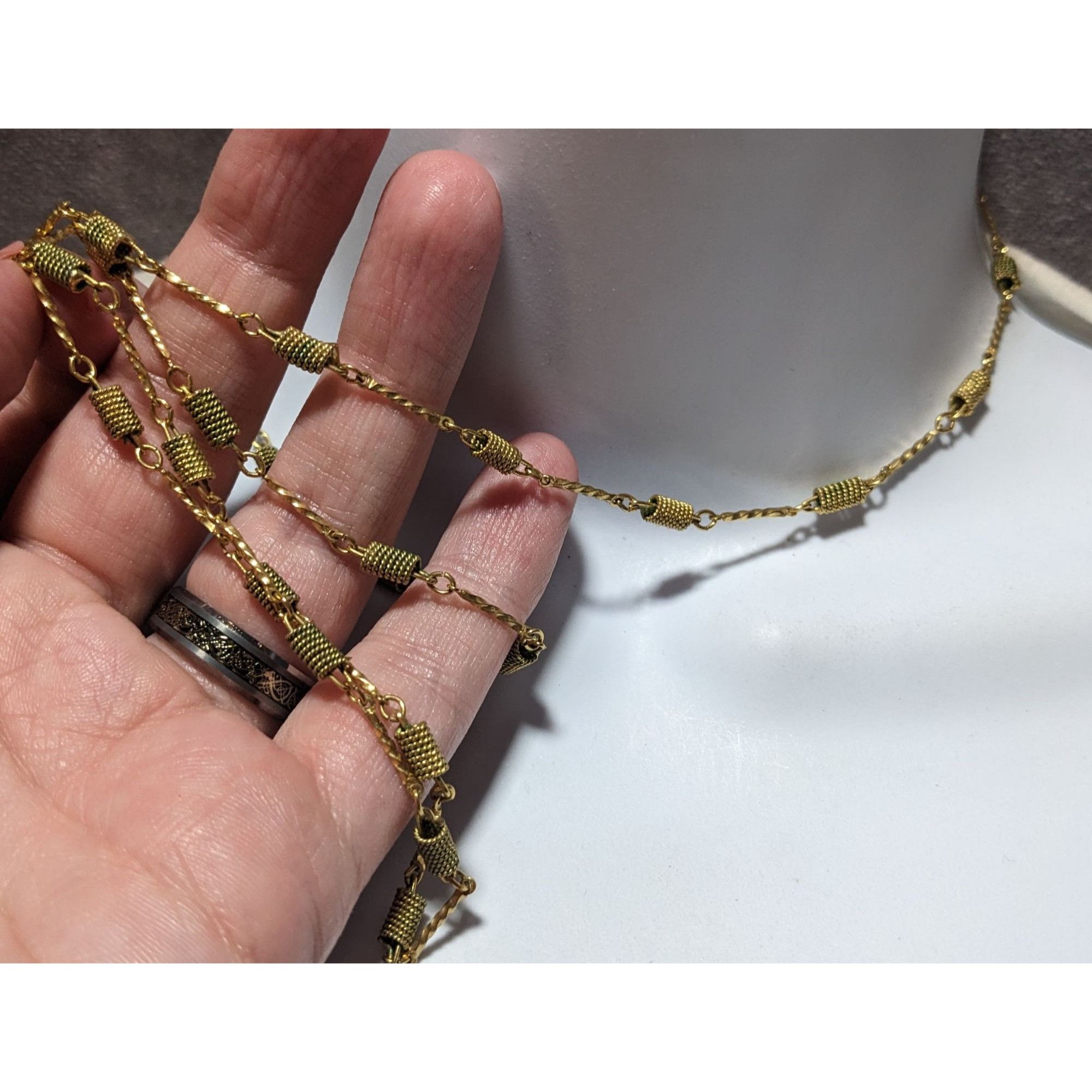 Other Vintage Rope Coil Spiral Bar Link Necklace Size ONE SIZE - 11 Thumbnail