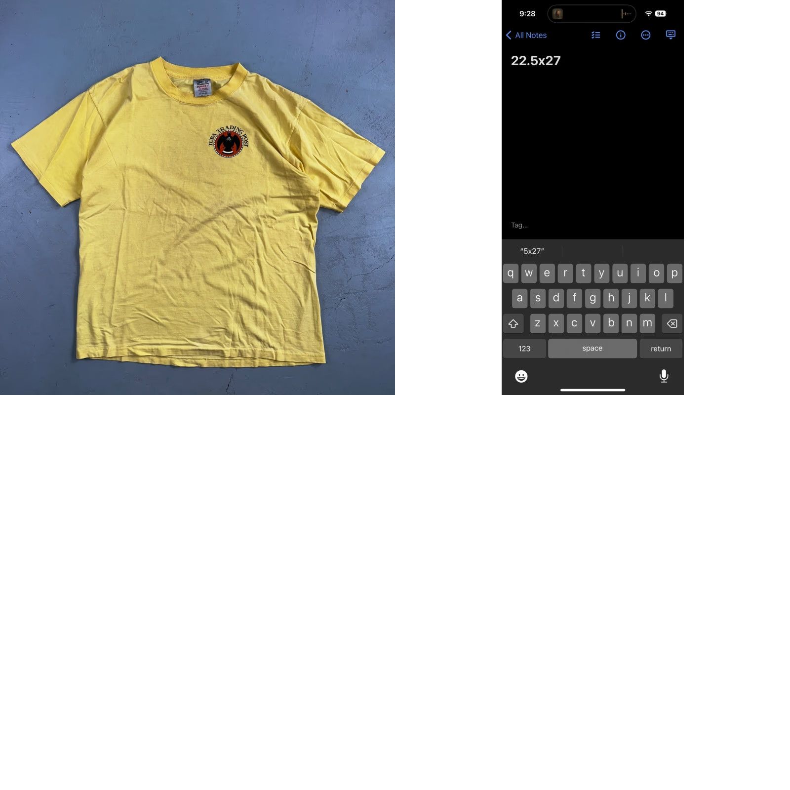 Vintage VINTAGE Oneita T-Shirt Shirt XL Yellow Men Crew Neck Short Sleeve Graphic Print 70s 80s 90s Band Orchestra Tuba Trading Post Rare Size US XL / EU 56 / 4 - 8 Thumbnail