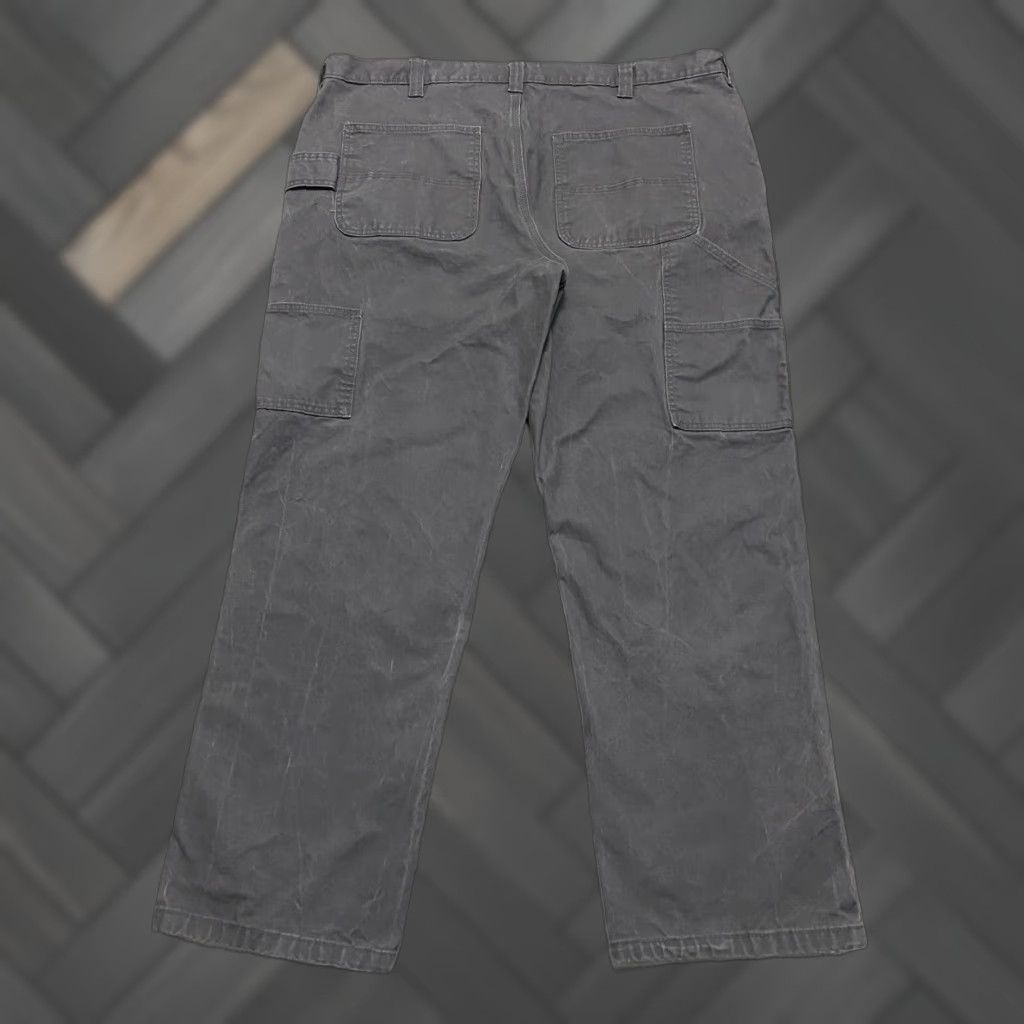 Vintage Brahma Carpenter Pants Wide-Leg Utility Work Men's 44x30 Gray Pants Mens Carpenter Workwear 44 Regular Gray Brahma Size US 44 / EU 60 - 1 Thumbnail