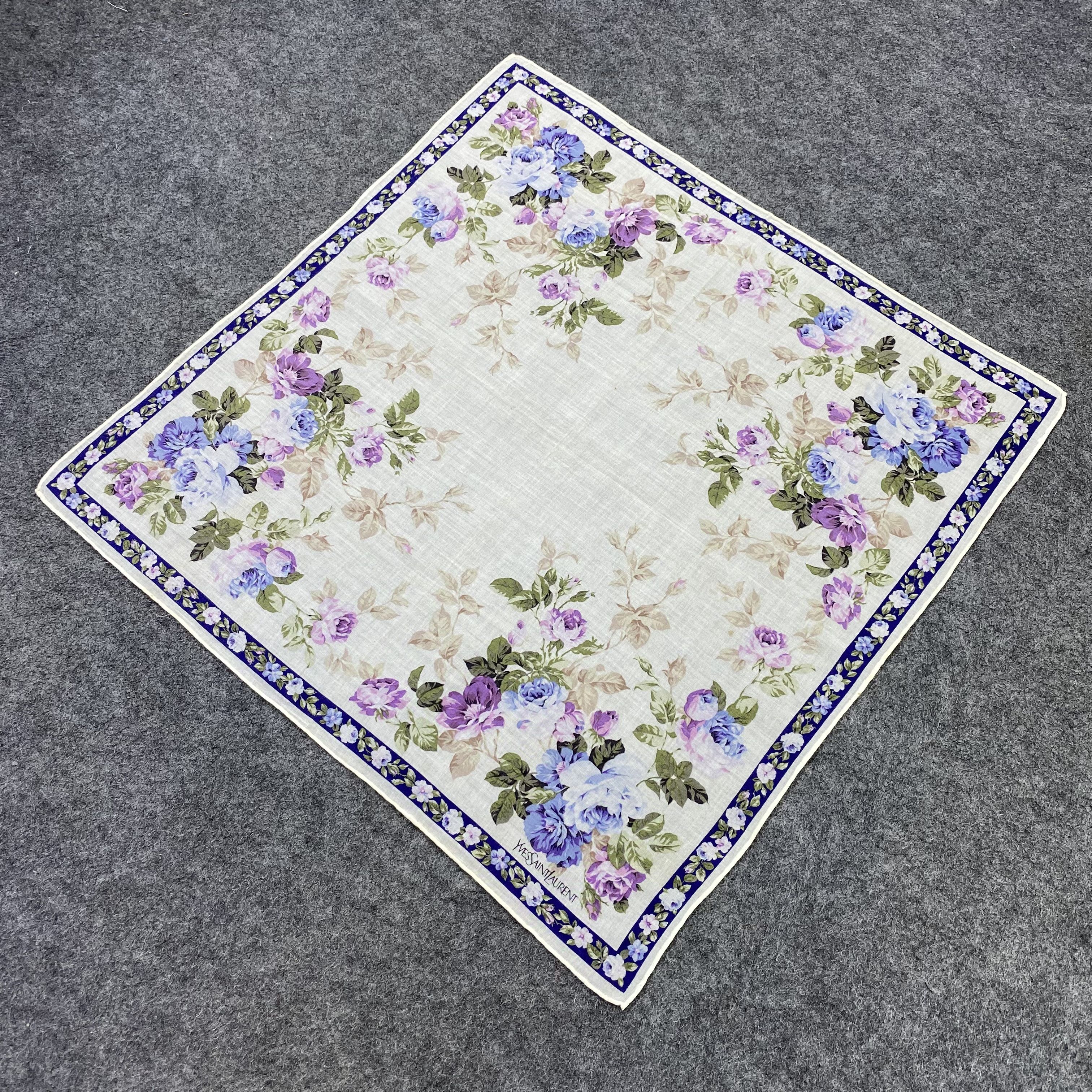 Yves Saint Laurent Yves Saint Laurent Handkerchief Neckerchief Bandana-B1831 Size ONE SIZE - 4 Thumbnail