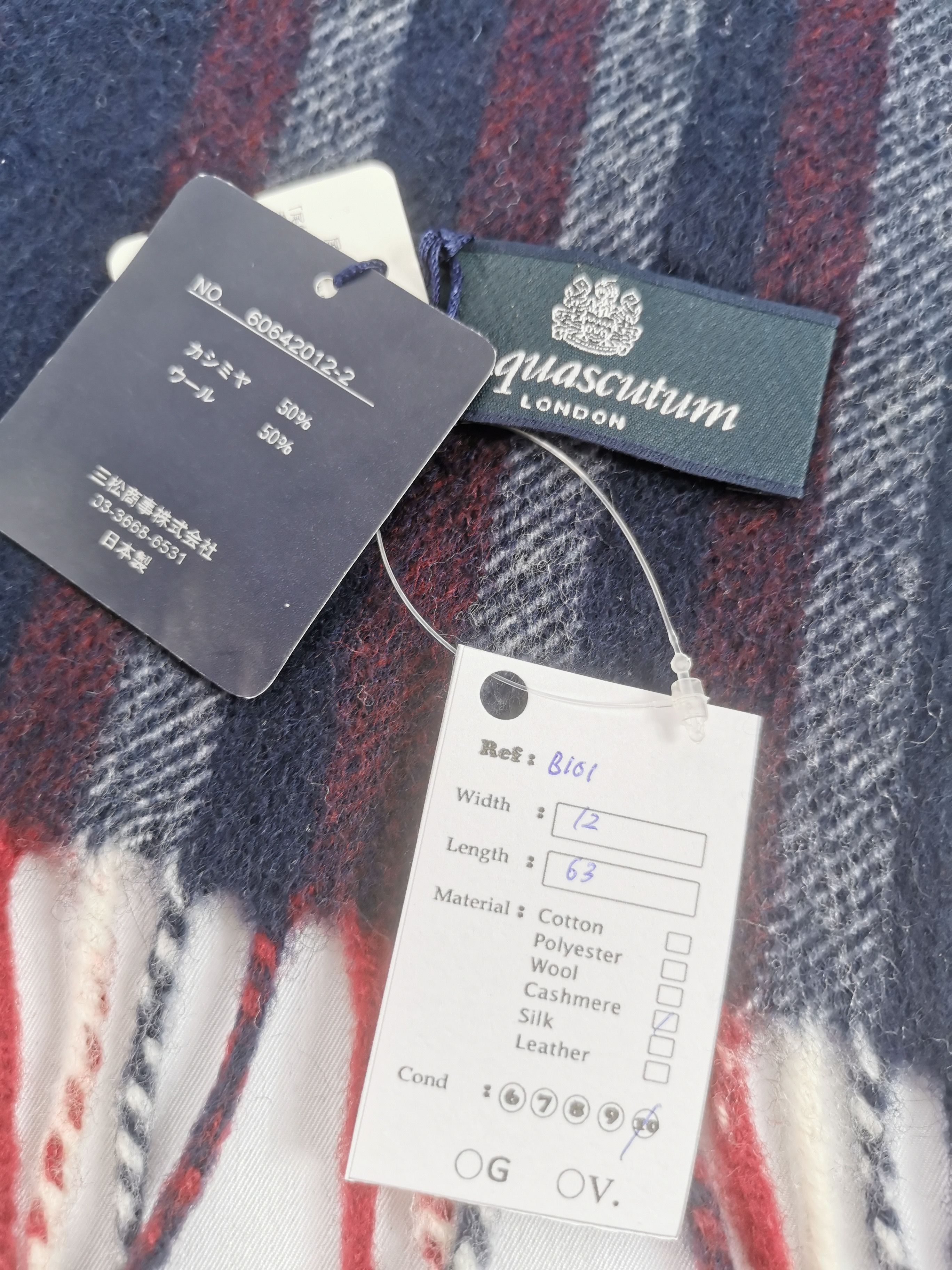 Aquascutum NEW Aquascutum scarf muffler Size ONE SIZE - 5 Thumbnail