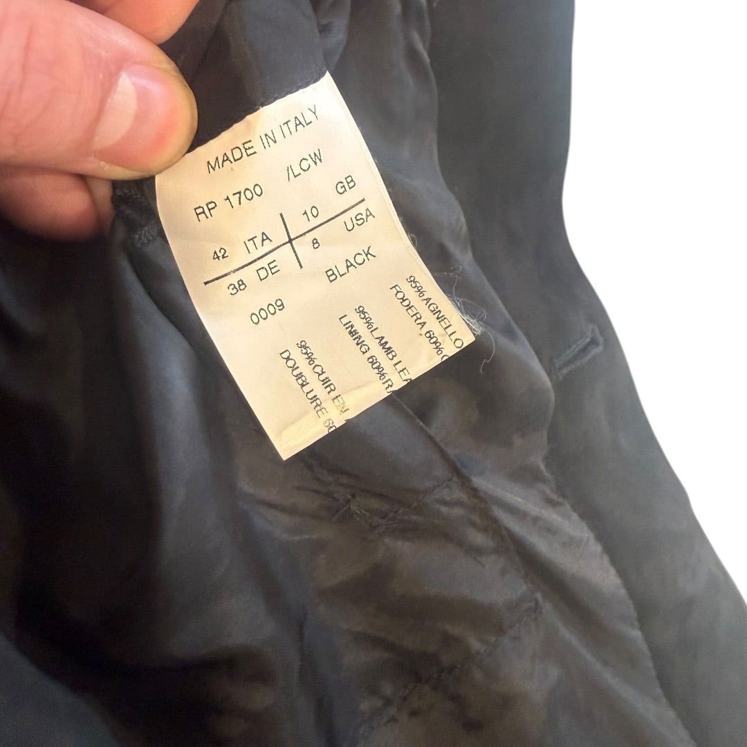 Rick Owens Rick Owens Spring 2010 ‘Release’ Black Calfskin Suede Jacket Size M / US 6-8 / IT 42-44 - 3 Thumbnail