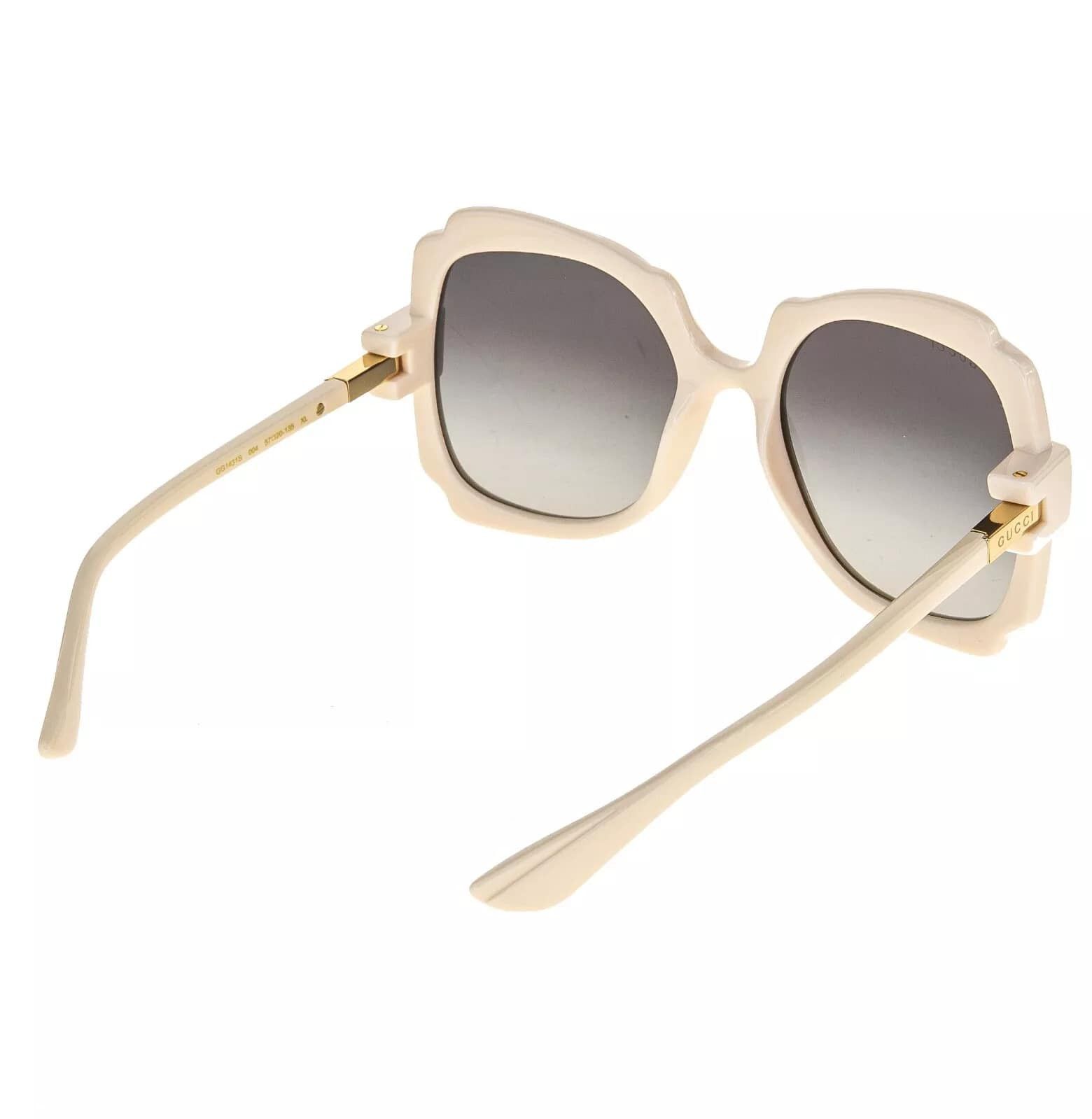 Gucci GUCCI Ivory Grey 1431 Oversized Retro Gg1431S Sunglasses 004 Size ONE SIZE - 7 Thumbnail