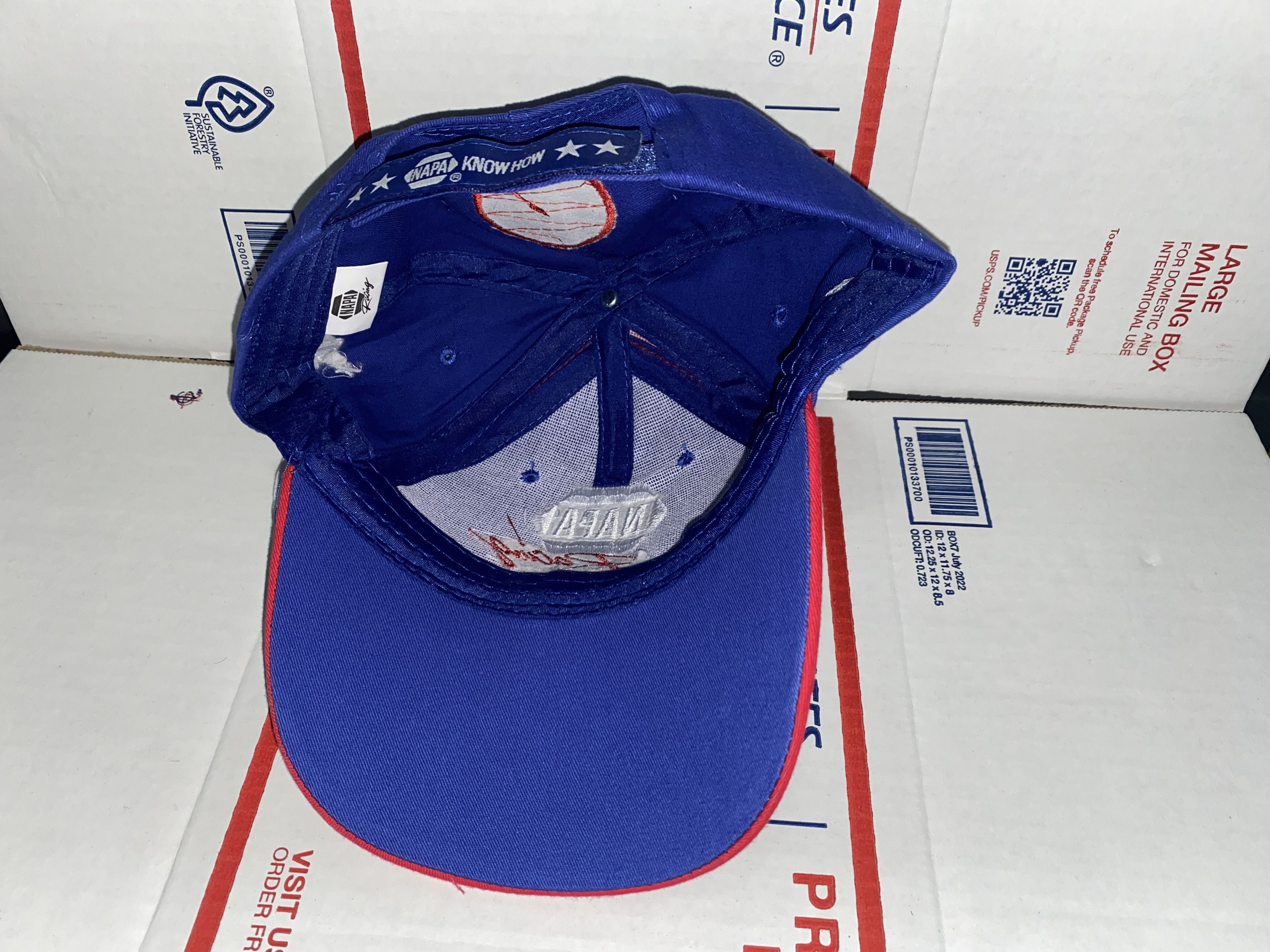 NASCAR NAPA Auto Racing Baseball Cap Velcro dad Hat NASCAR USA ! Size ONE SIZE - 5 Thumbnail