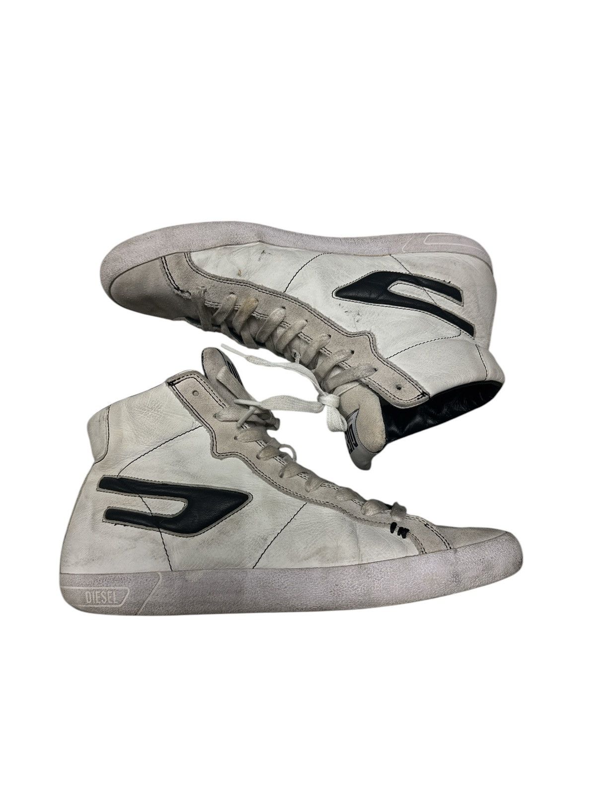 Diesel DIESEL LEATHER HI-TOP SHOES SKATEBOARDING Size US 10 / EU 43 - 5 Thumbnail