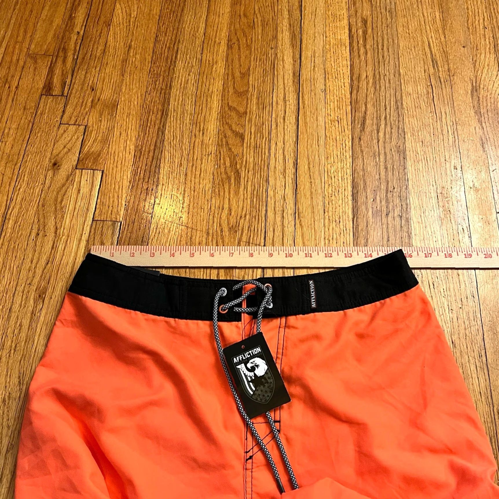 Affliction Affliction Shorts Mens 32 Orange Freedom Defender Board Shorts Swimwear Trunks Mens Regular Orange 32 Board Shorts Affliction Size US 32 / EU 48 - 6 Thumbnail