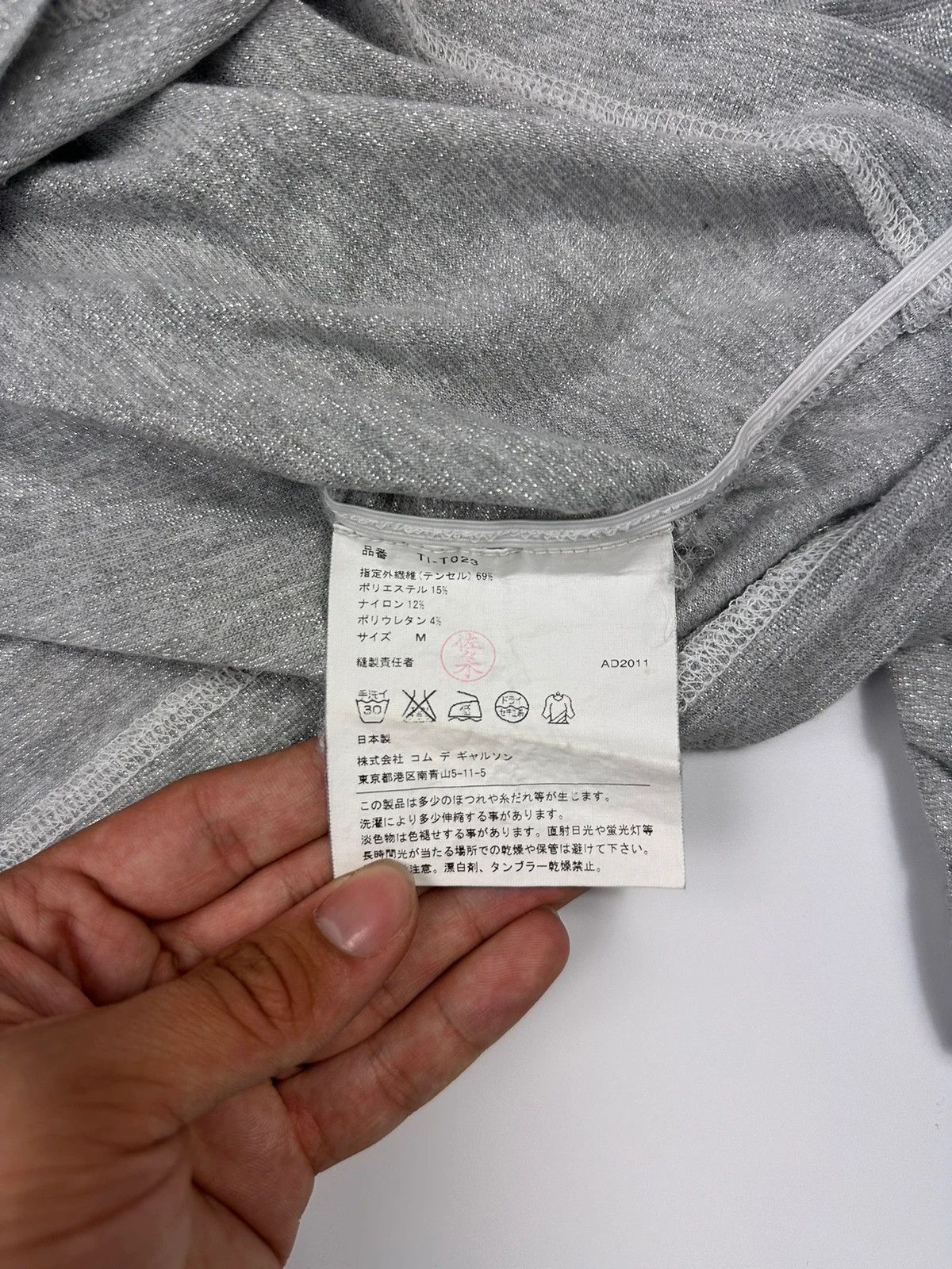 Comme des Garcons Comme Des Garçons Tricot AD2011 Grey Glitter Longsleeves Size M / US 6-8 / IT 42-44 - 6 Thumbnail