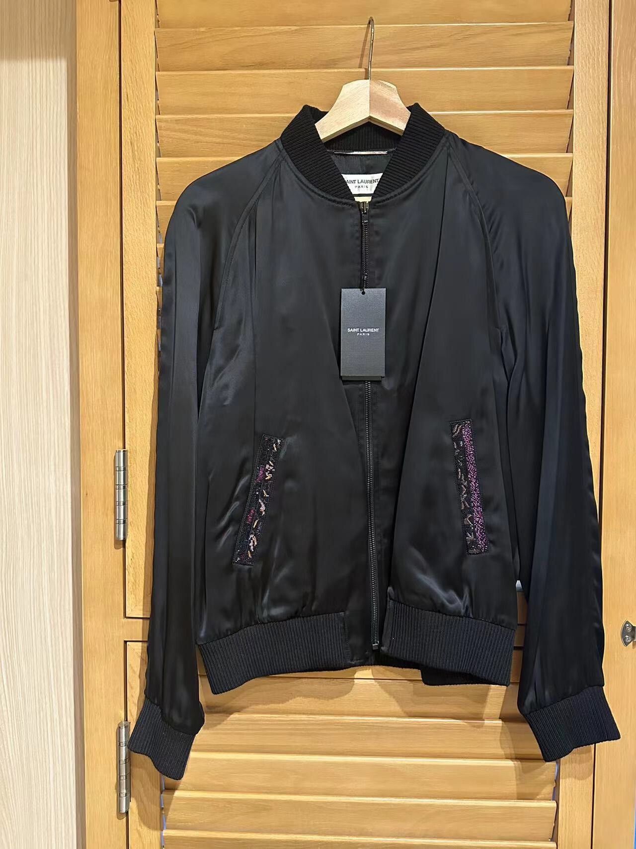 Anthony Vaccarello Saint Laurent SLP 19ss Teddy Rainbow Logo Jacket Size US S / EU 44-46 / 1 - 1 Thumbnail