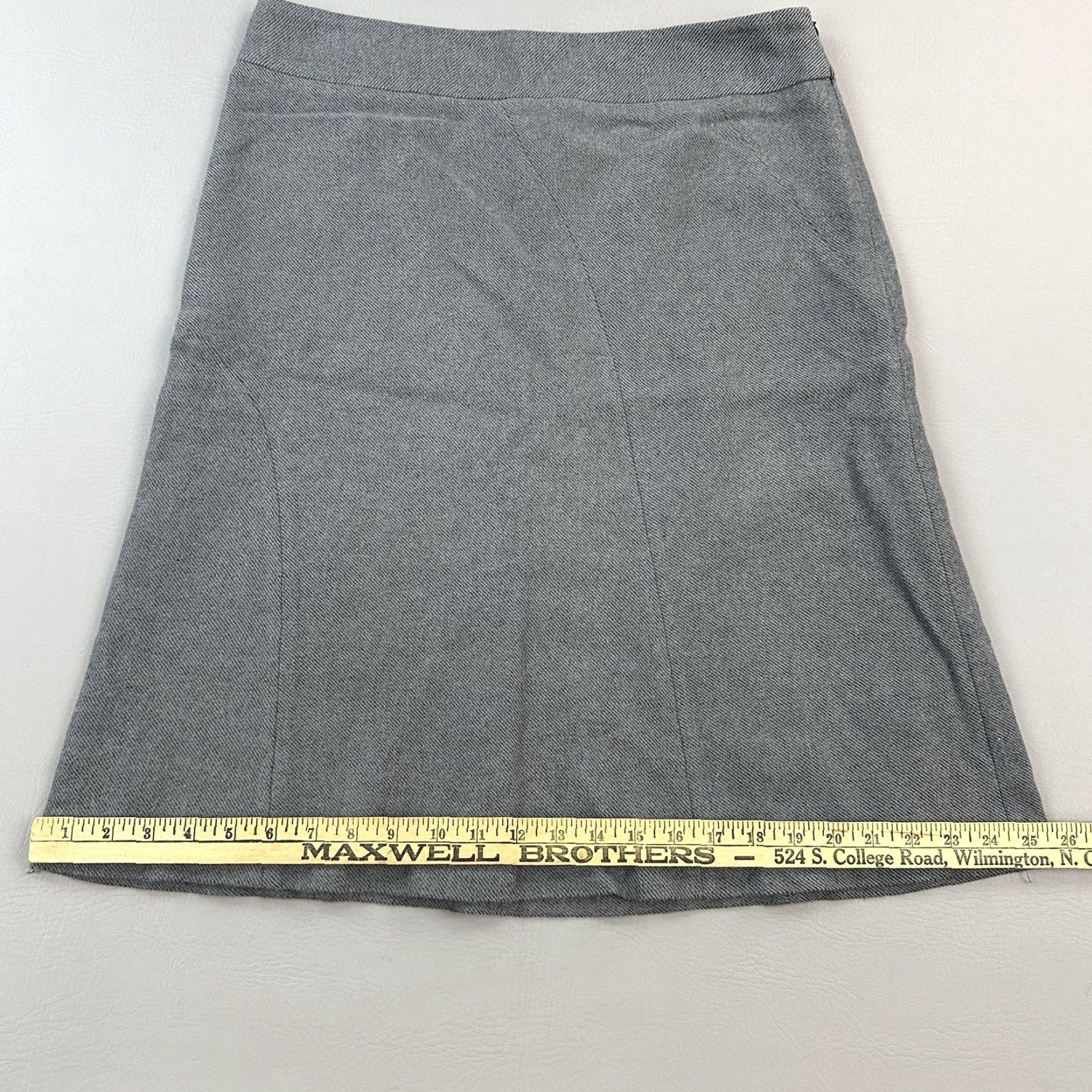 Eddie Bauer Eddie Bauer Skirt Women's 12 Gray Novelty Pattern Wool Blend A-Line Casual NWT Size 34" / US 12 / IT 48 - 4 Thumbnail