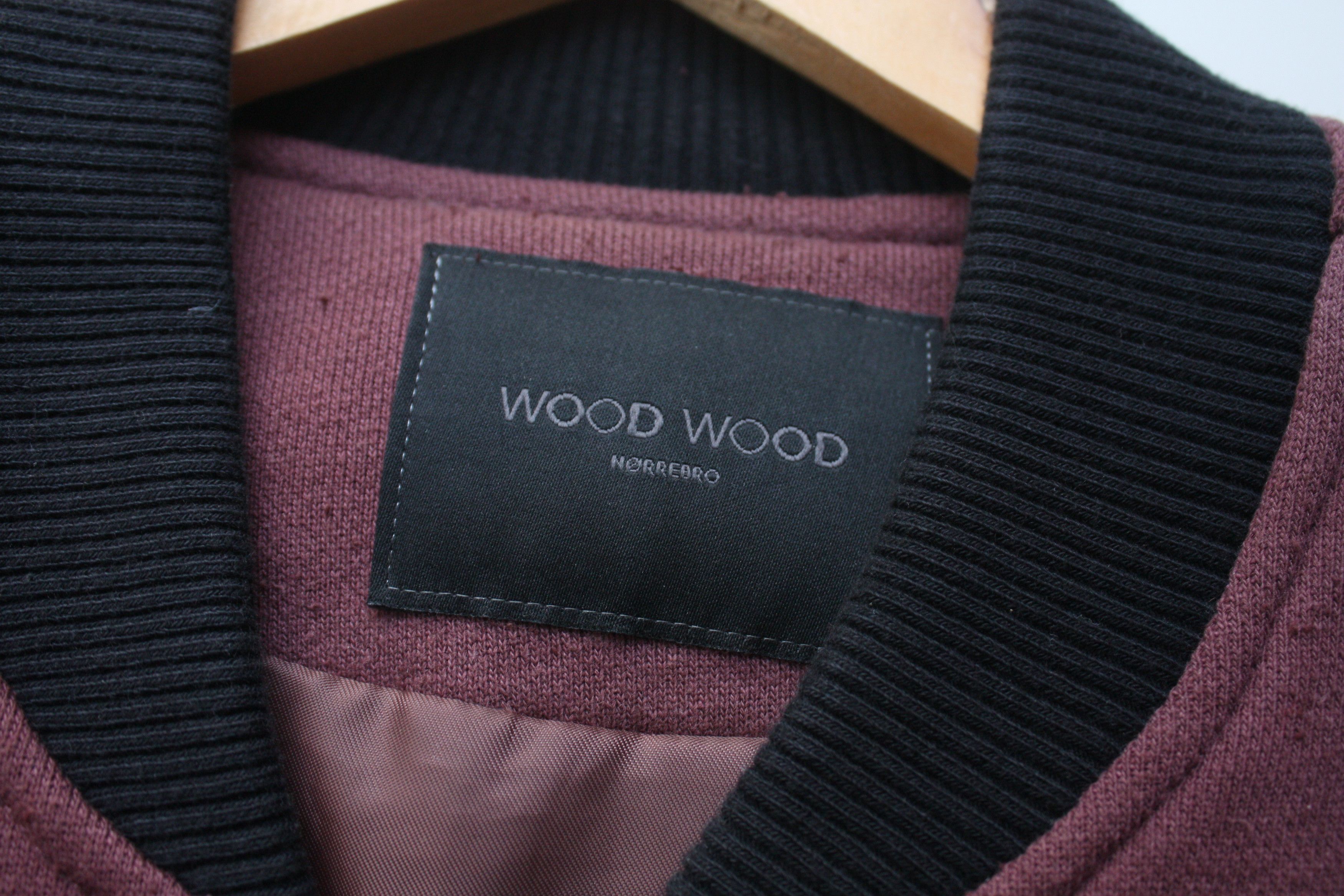 Wood Wood Wood Wood Burgundy Bomber Jacket Men's Size US S / EU 44-46 / 1 - 5 Thumbnail