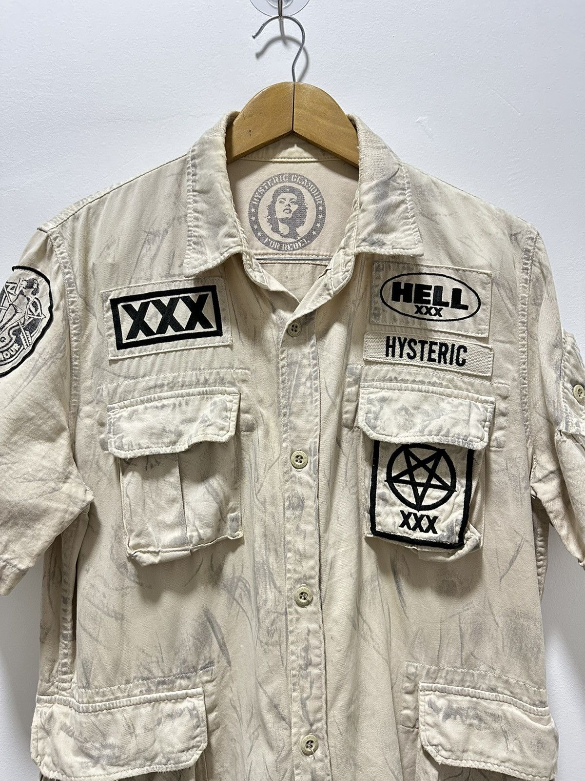 Hysteric Glamour Hysteric Glamour For Rebel 5 Pocket Button Up shirt HellXXX Size US M / EU 48-50 / 2 - 4 Thumbnail