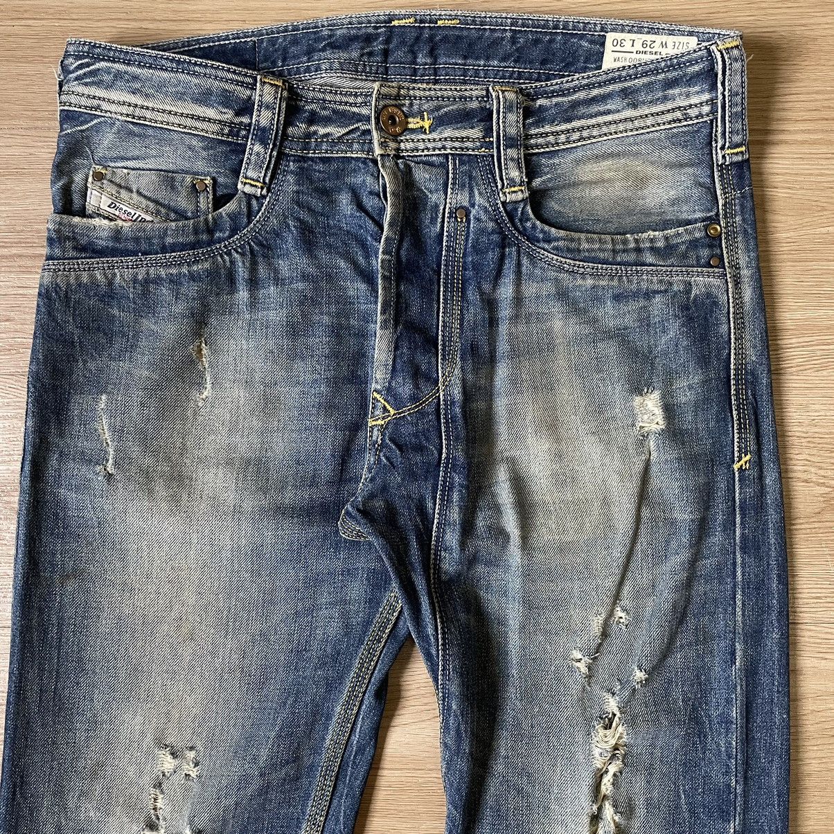Diesel Vintage Diesel Distressed Straight Cut Faded Mud Wash Denim Size US 32 / EU 48 - 3 Thumbnail