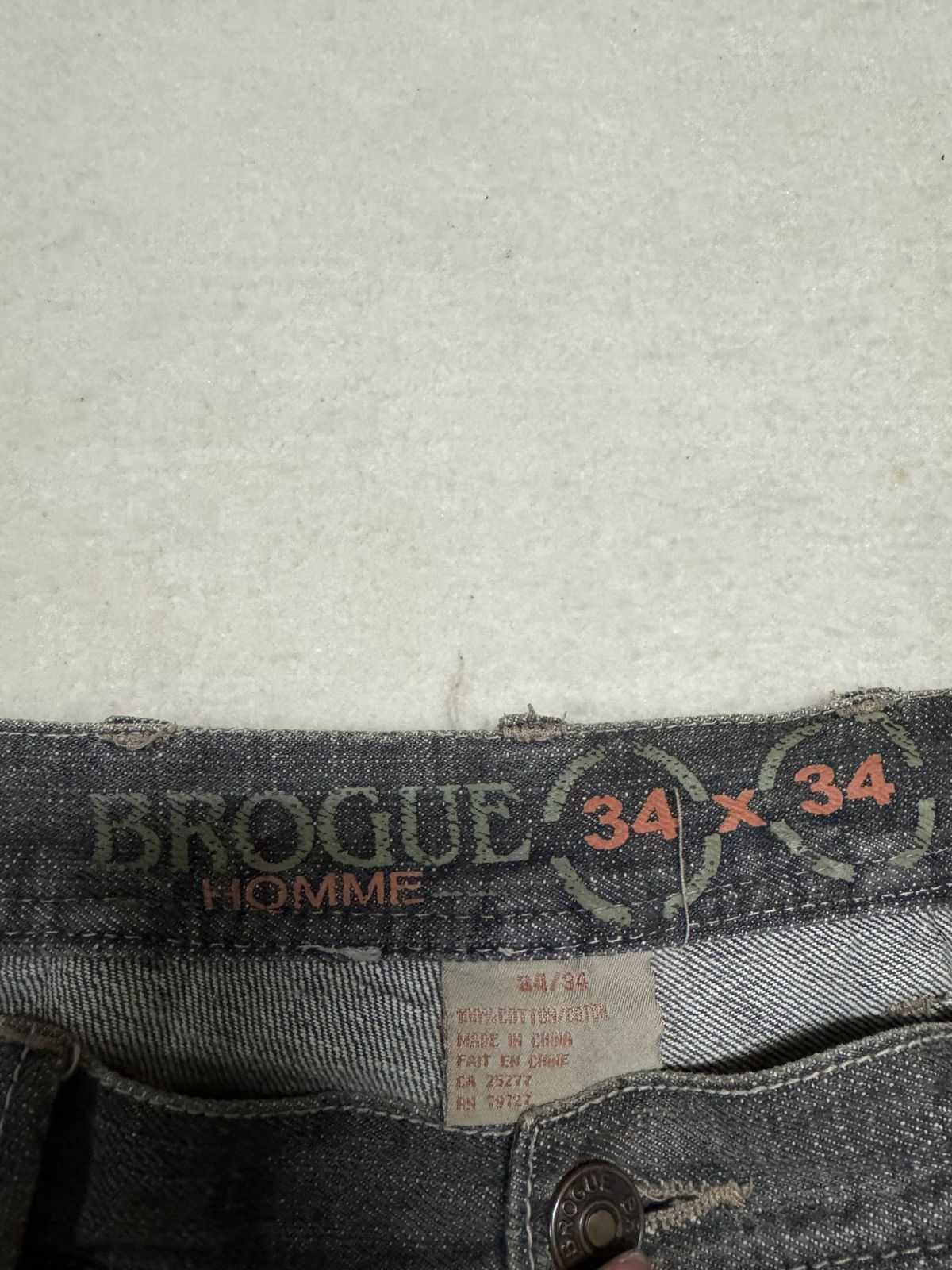 Japanese Brand VINTAGE 2000s BROGUE HOMME BAGGY JNCO FUBU HIPHOP STYLE Size US 32 / EU 48 - 7 Thumbnail