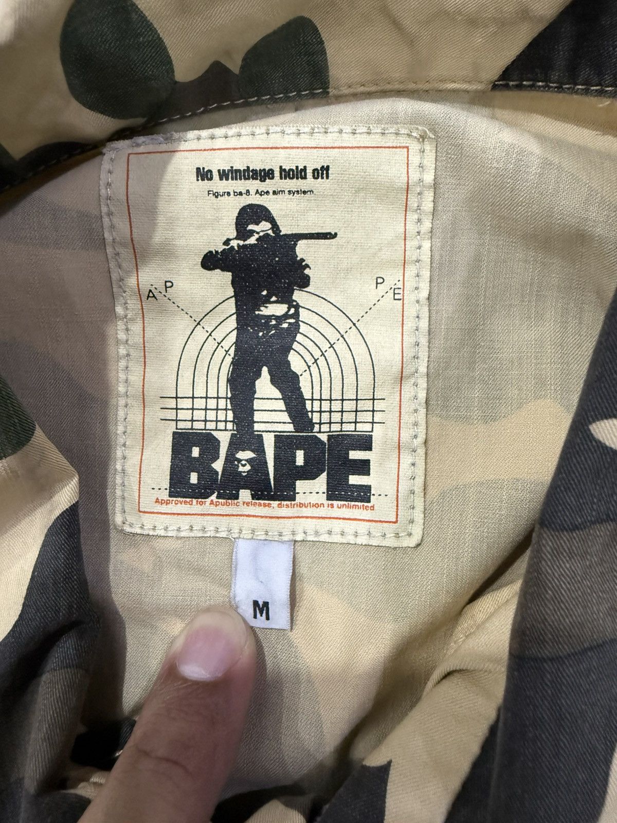 Bape bapesta camo A.S.N.K.A longsleeve button ups shirts Size US M / EU 48-50 / 2 - 7 Thumbnail
