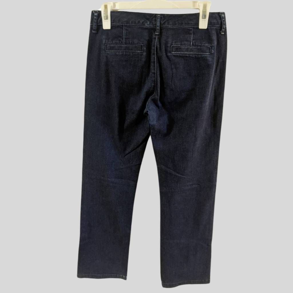 Banana Republic BANANA REPUBLIC Women's Dark Wash Straight Leg Jeans Size 26 Size 26" / US 2 / IT 38 - 2 Thumbnail