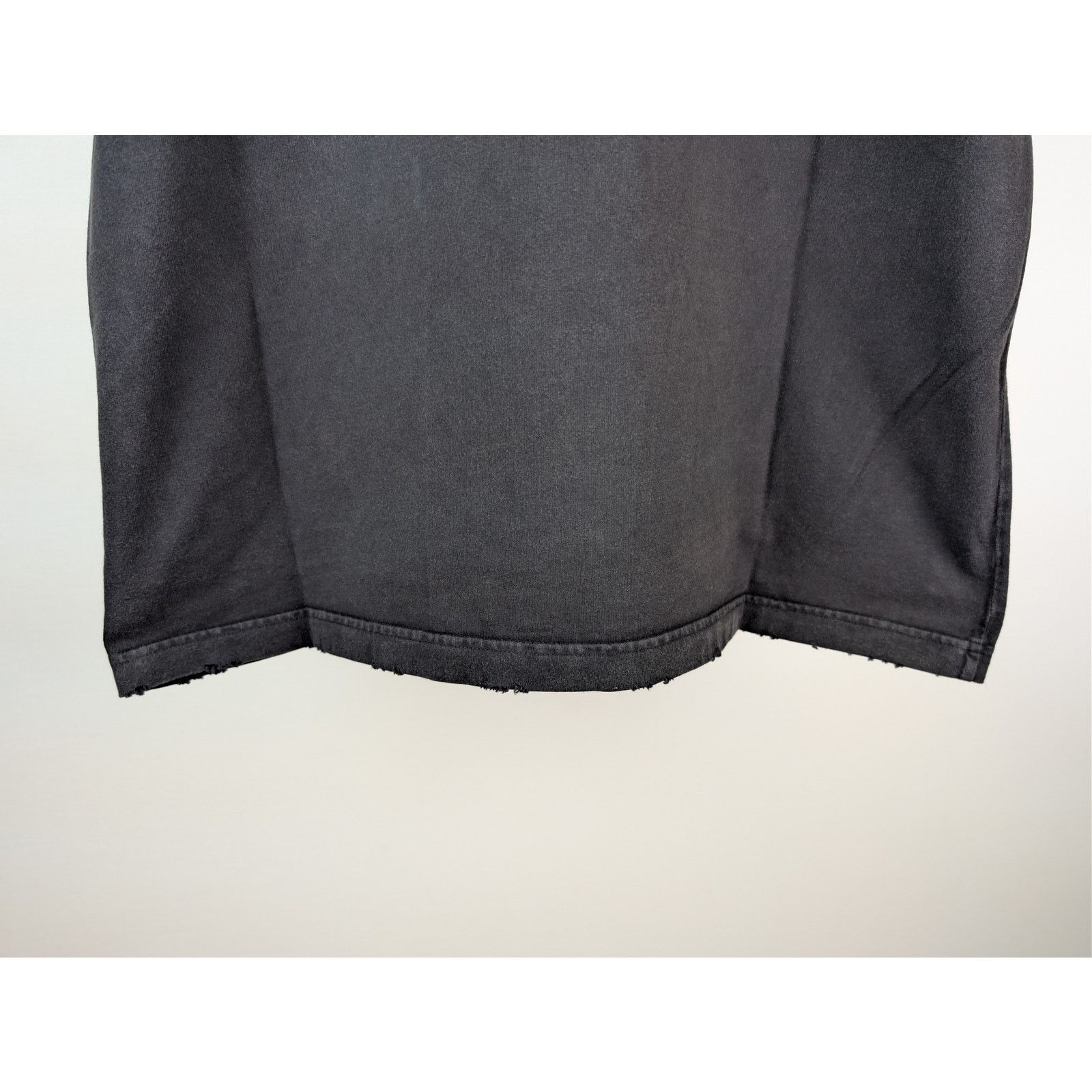 Balenciaga o1rshd1 Distressed DIY College Printed Cotton T-Shirt Black Size US S / EU 44-46 / 1 - 13 Thumbnail