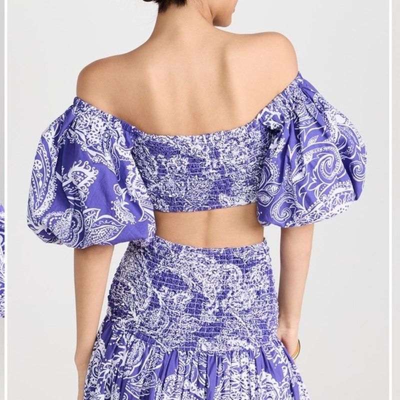 Mara Hoffman Mara Hoffman 2 Piece Set Pier Top Nicole Skirt Smocked XXS Size 25" / US 0 / IT 36 - 3 Thumbnail