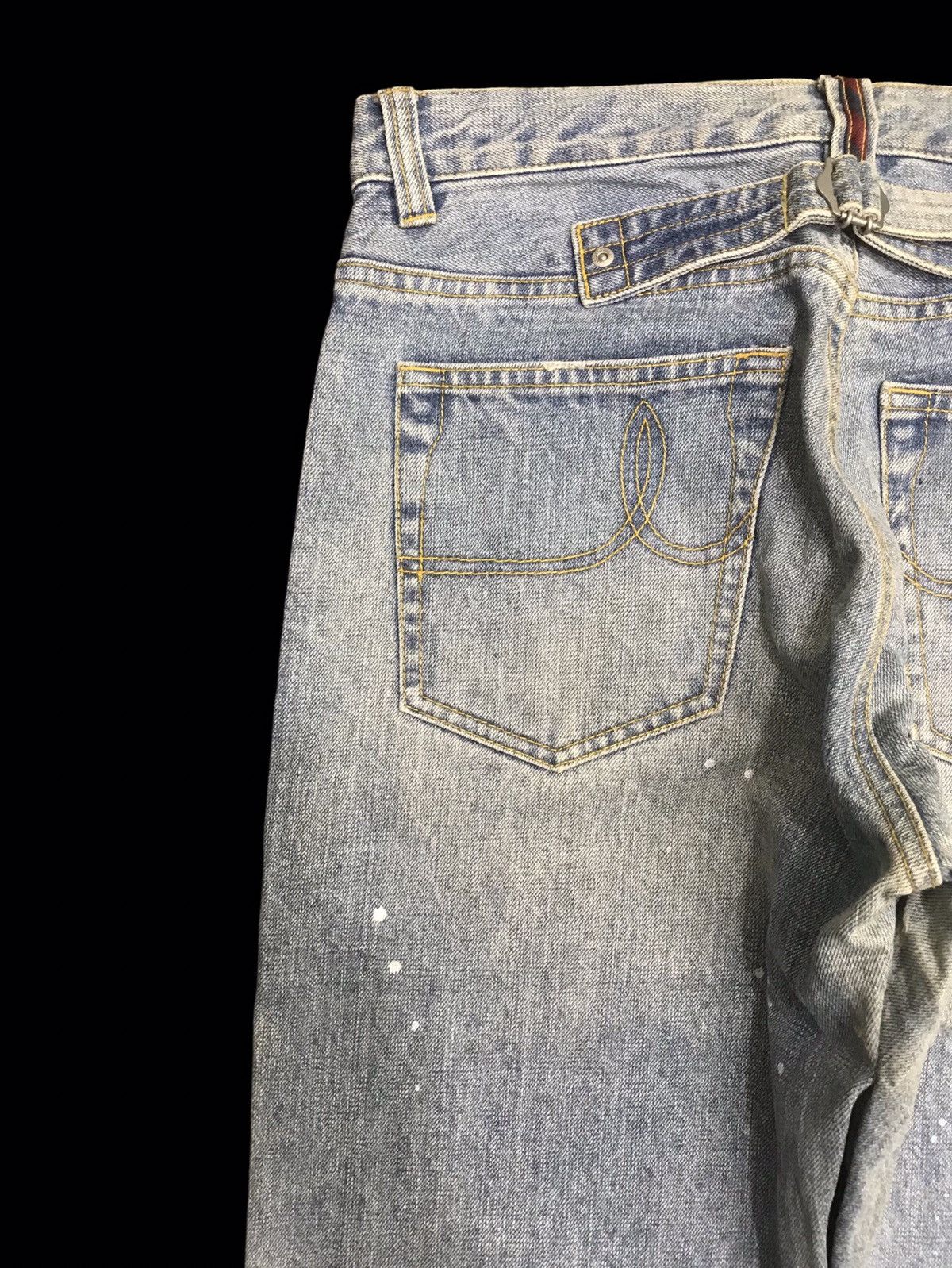 Designer 💥ULTRA RARE💥JPRESS HEAVY PATCHWORK DISTRESSED DENIM F138 Size US 32 / EU 48 - 11 Thumbnail