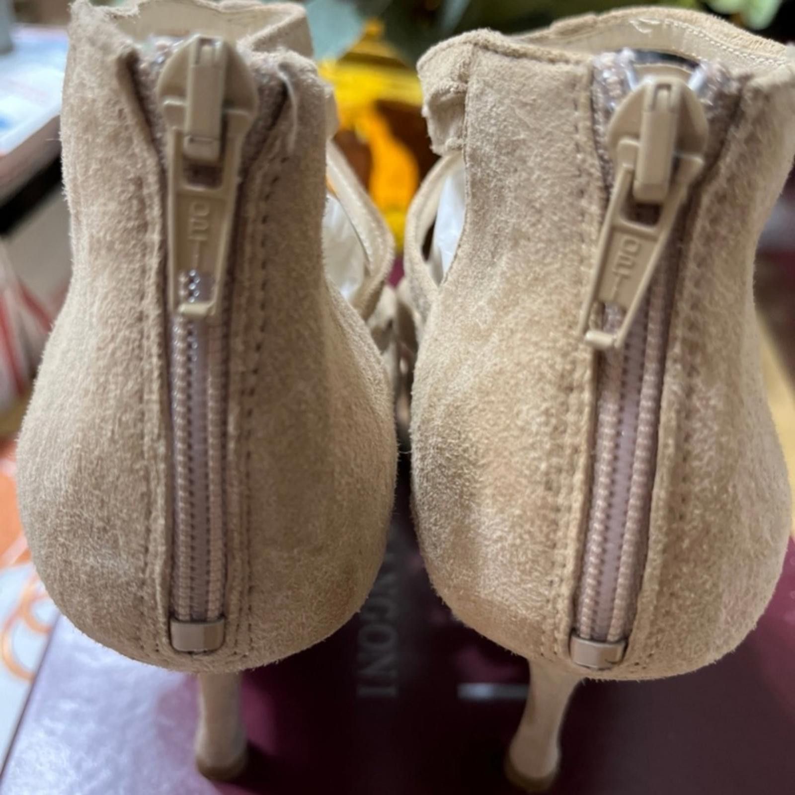 Other Chic Tan Strappy Heels for Women Size US 6 / IT 36 - 4 Thumbnail