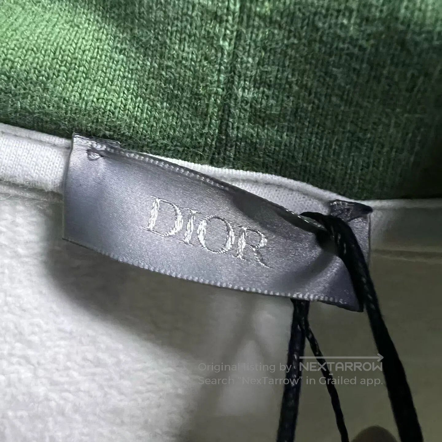 Dior Dior White letter-printed loose-fitting hooded long-sleeve Size US L / EU 52-54 / 3 - 2 Thumbnail