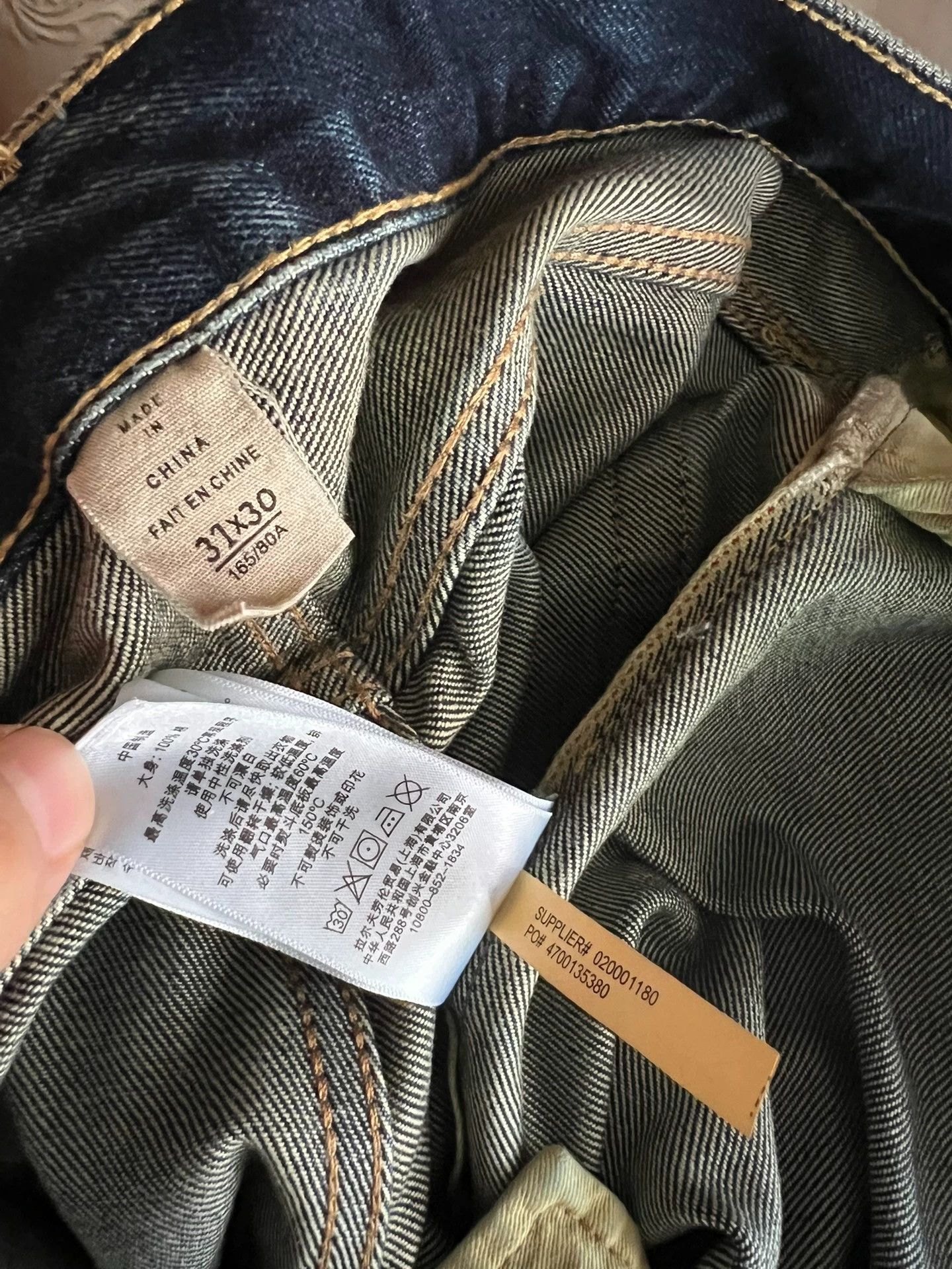 RRL Ralph Lauren RRL Double RL New Selvedge Washed Slim Denim 31x30 Size US 31 - 9 Thumbnail
