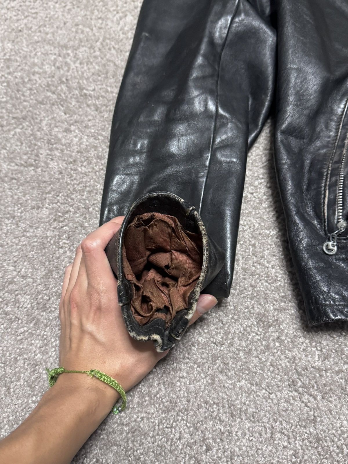 Schott Schott vintage cafe racer black leather jacket Size US S / EU 44-46 / 1 - 8 Thumbnail