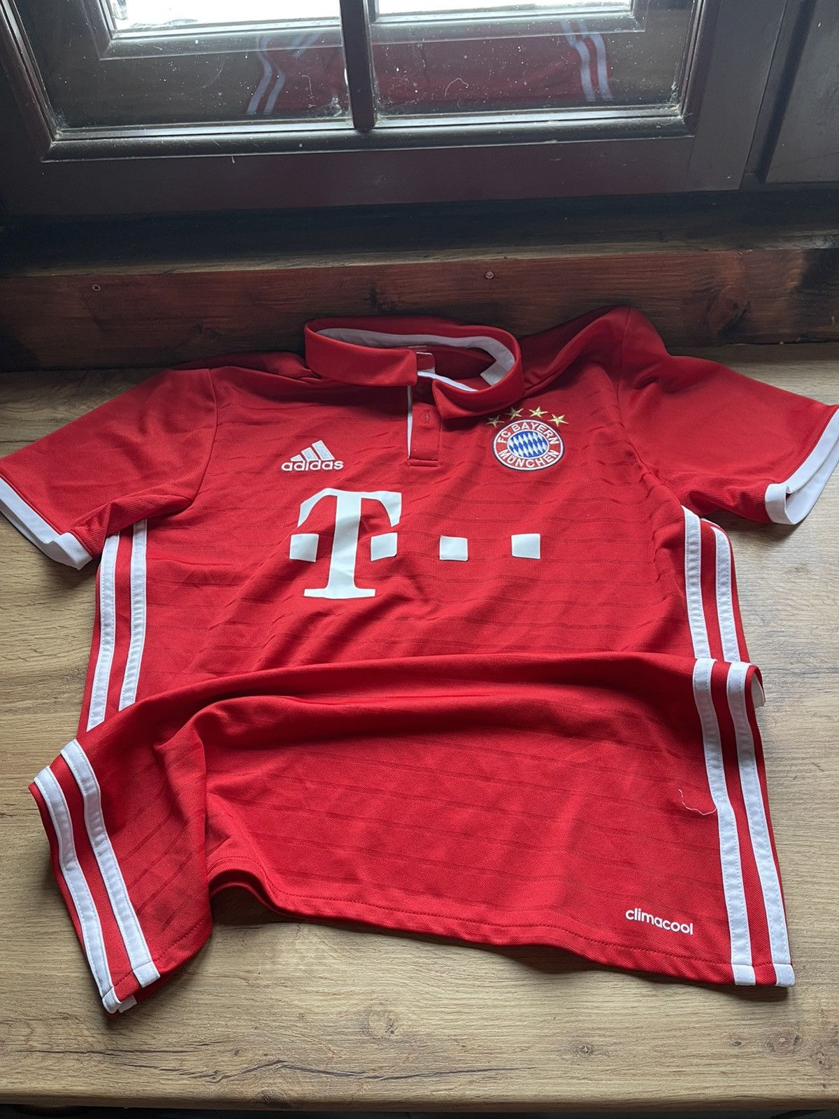 Adidas 2016 Adidas Bayern Munich #7 Ribery red soccer jersey Size US M / EU 48-50 / 2 - 9 Thumbnail