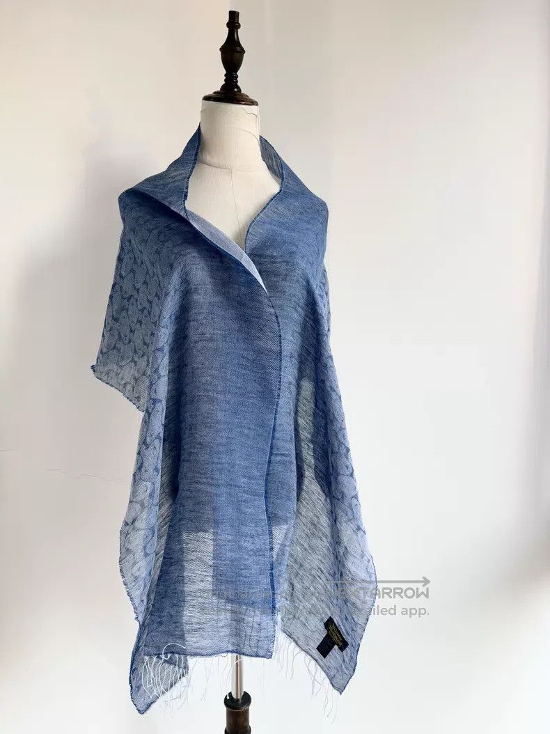 Vivienne Westwood Vivienne Westwood Blue gradient full-print Saturn scarf Size ONE SIZE - 4 Thumbnail