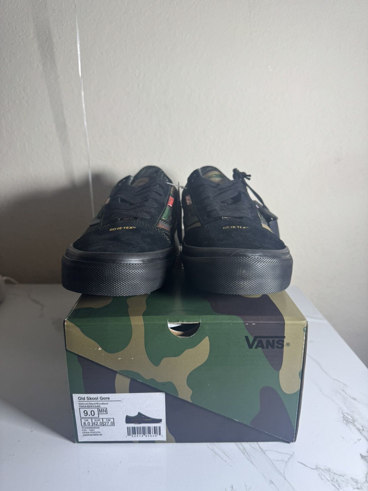 DEFCON × Vans DEFCON VANS Old Skool GTX Gore-Tex Black Woodland Camo - 9 Size US 9 / EU 42 - 3 Thumbnail