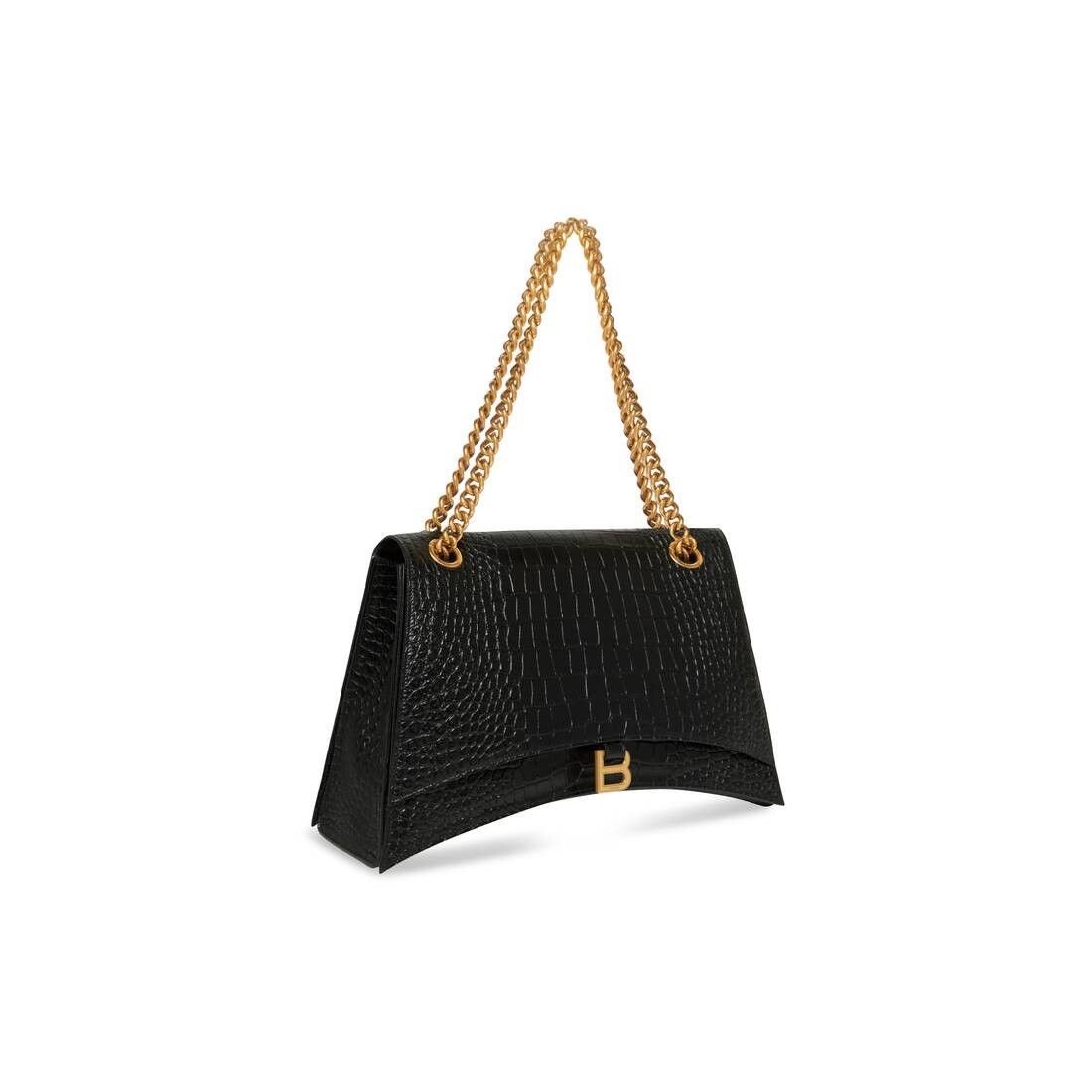 Balenciaga o1mt1gz0325 Size: OS / Crush Large Chain Bag Crocodile Size ONE SIZE - 2 Thumbnail
