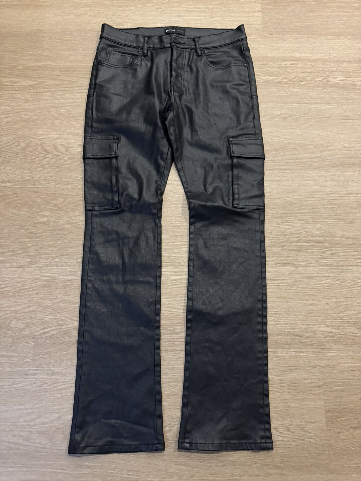 Purple Brand Purple Leather Denim p004 Size US 32 / EU 48 - 1 Thumbnail