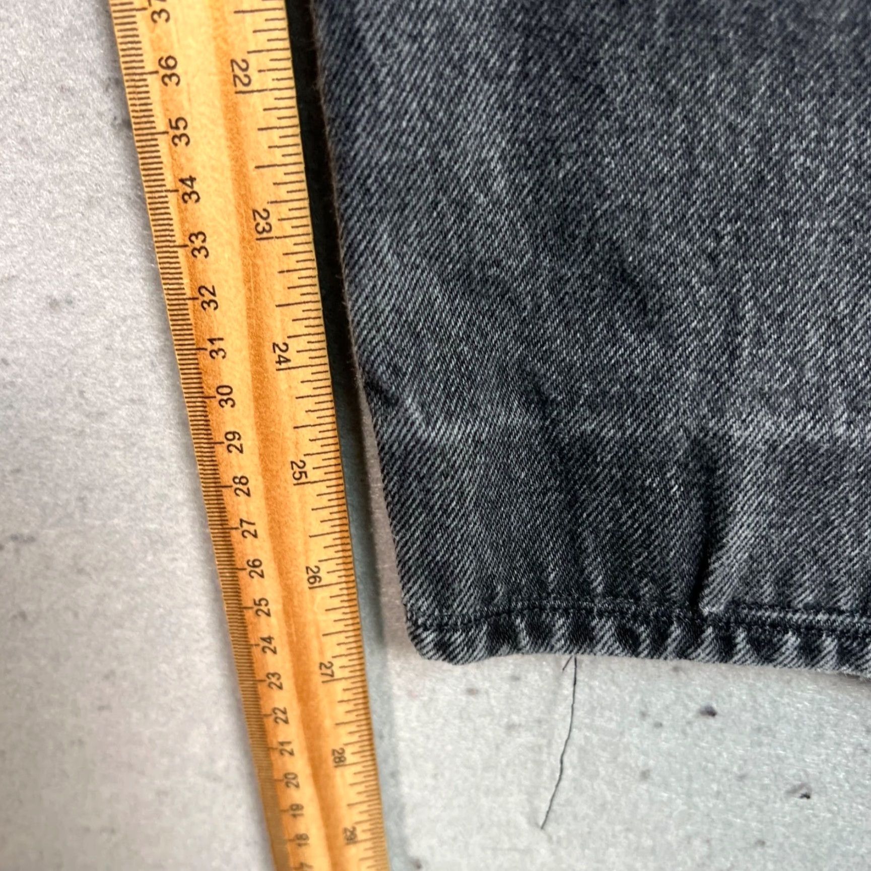 Frame FRAME Jeans Womens Size 30 Black High-Rise Straight Leg 100% Cotton Denim Vintage No – 5-Pocket Design Inseam 27 in Adult Womens Straight Jeans Boys? Size 30" / US 8 / IT 44 - 7 Thumbnail