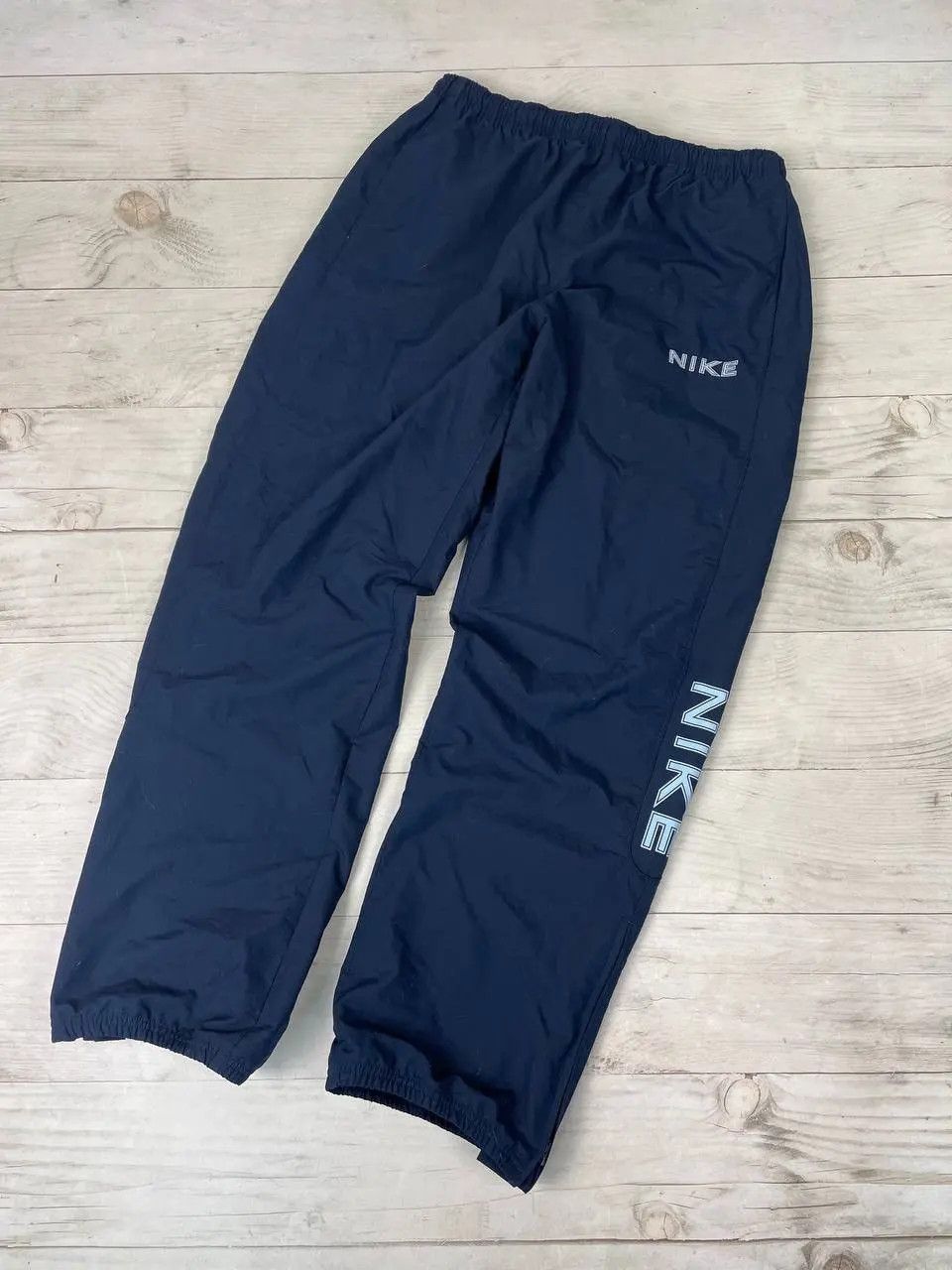 Nike Vintage Nike Track Pants 00s Big Logo Y2K Drill Size US 36 / EU 52 - 2 Thumbnail
