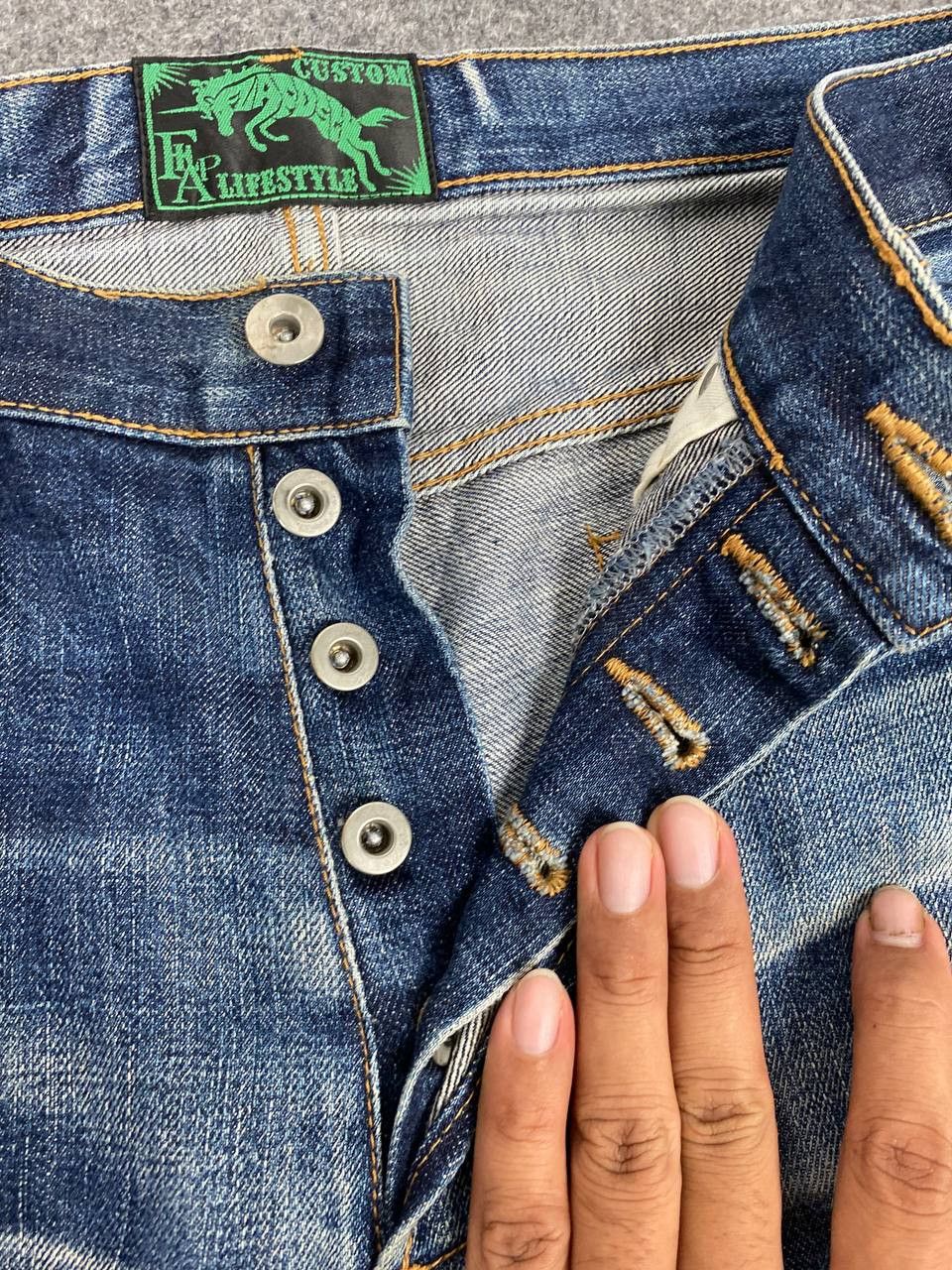 Japanese Brand vintage japanese brands selvedge denim distressed Size US 35 - 14 Thumbnail