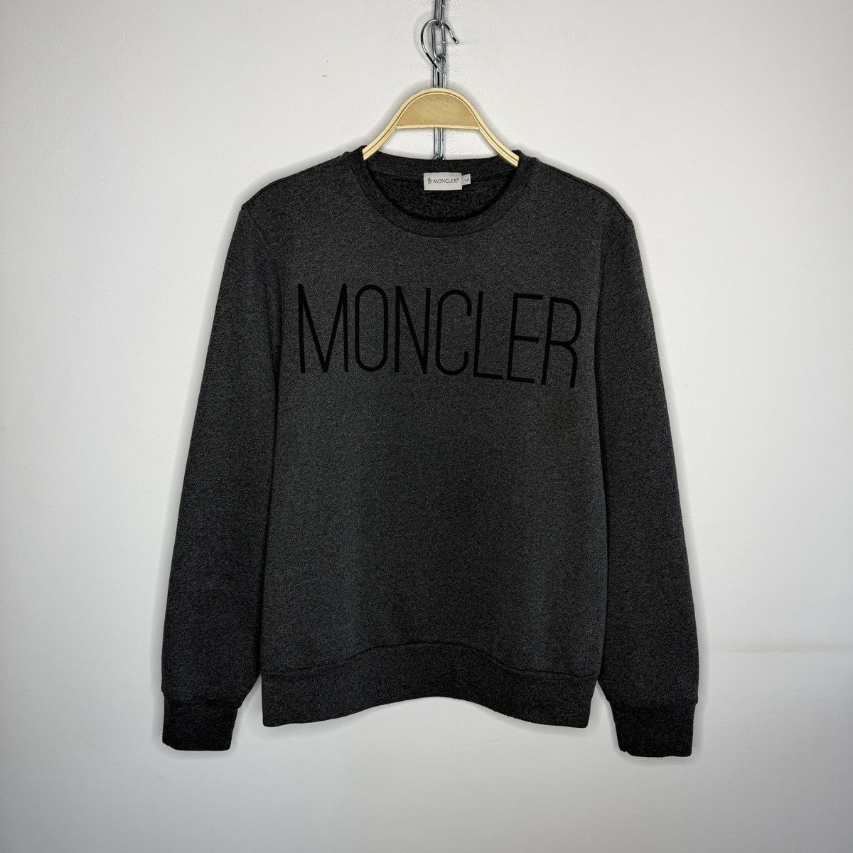 Moncler Sweatshirt Crewneck Grey Logo