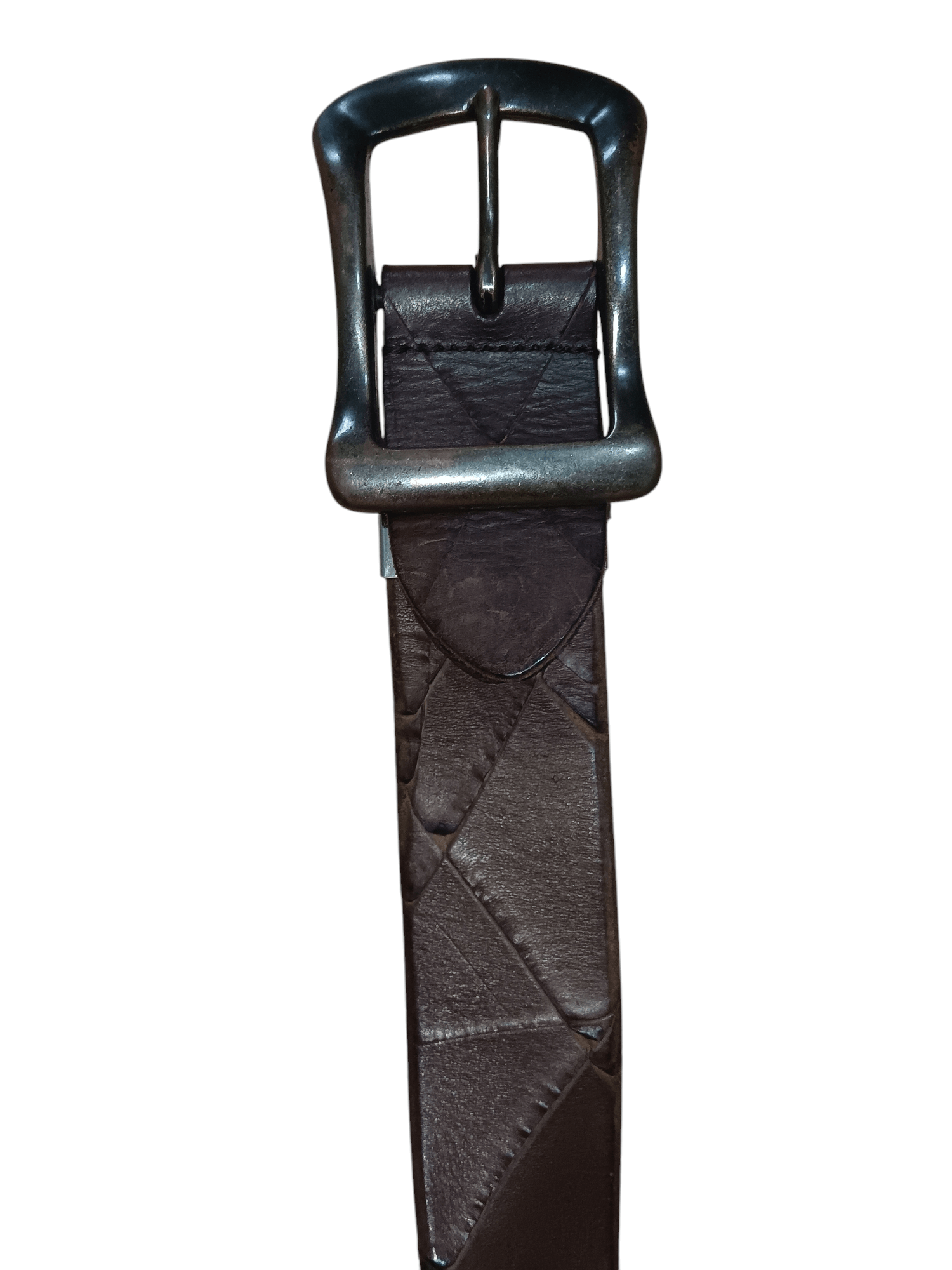 Avirex AVIREX HOUNDTOOTH DESIGN LEATHER BELT Size 32 - 2 Thumbnail