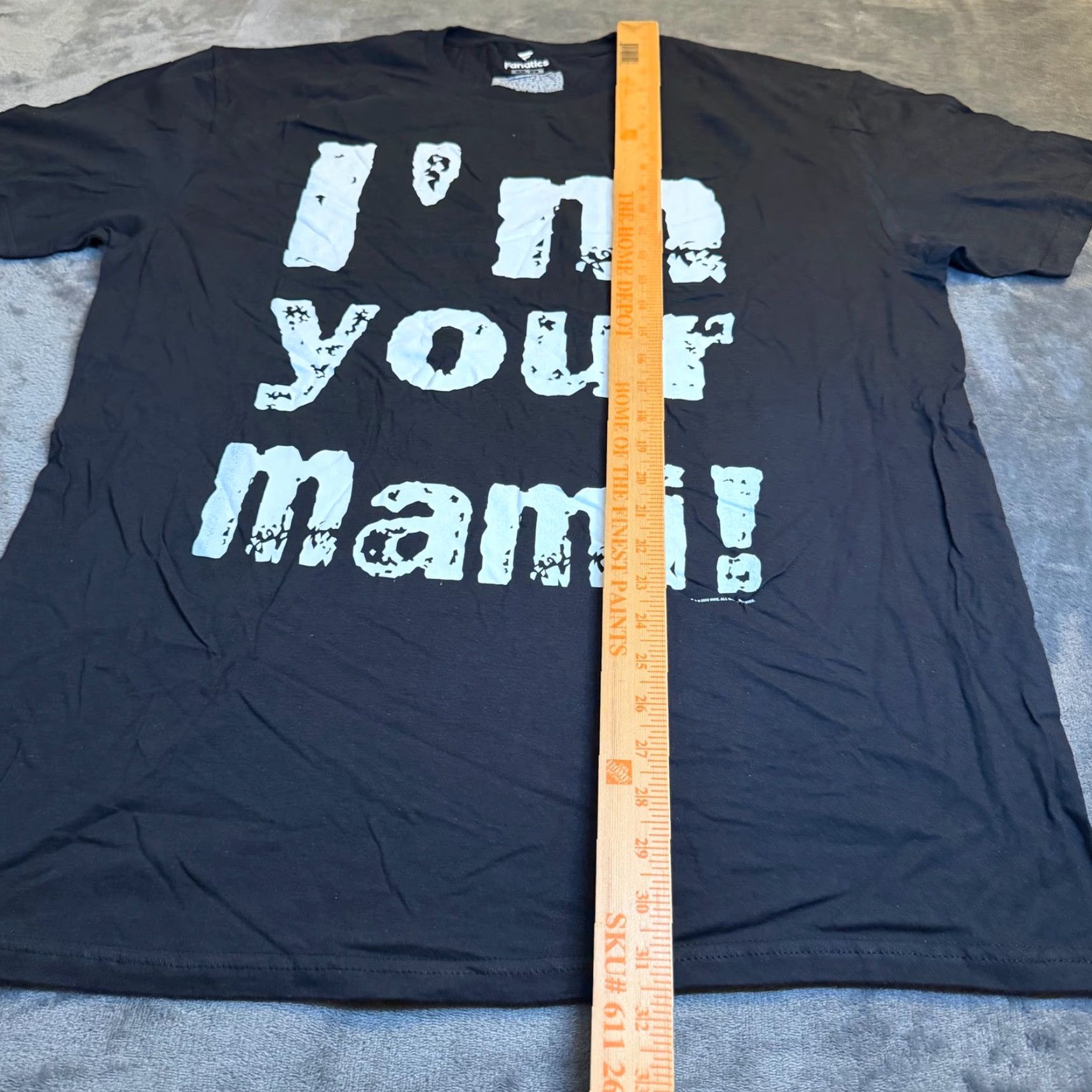 Vintage VINTAGE Fanatics Shirt Mens XL Black Cotton Short Sleeve Graphic Print T-Shirt Crew Neck Quotes Logo Size US XL / EU 56 / 4 - 6 Thumbnail