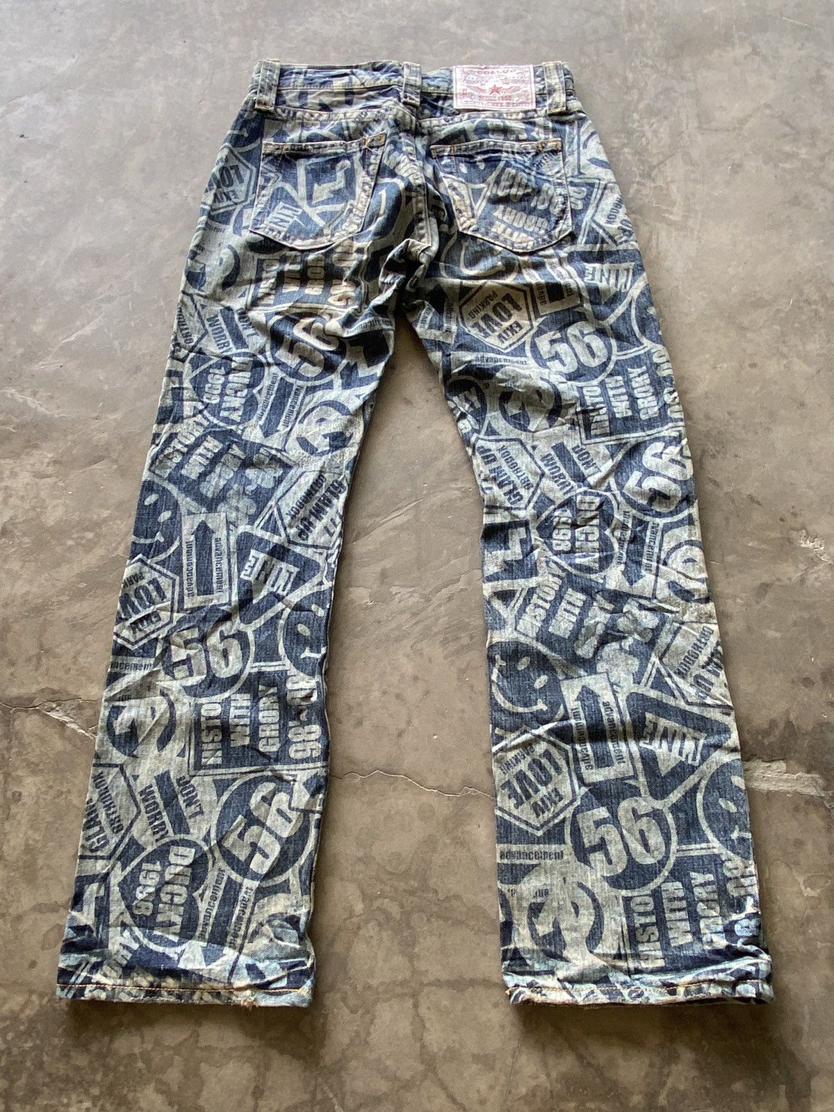 Hysteric Glamour × Japanese Brand × Tornado Mart 💥last call💥Japanese Co & Lu Jeans Fully Printed Glam Up 🔥 Size US 29 - 9 Thumbnail